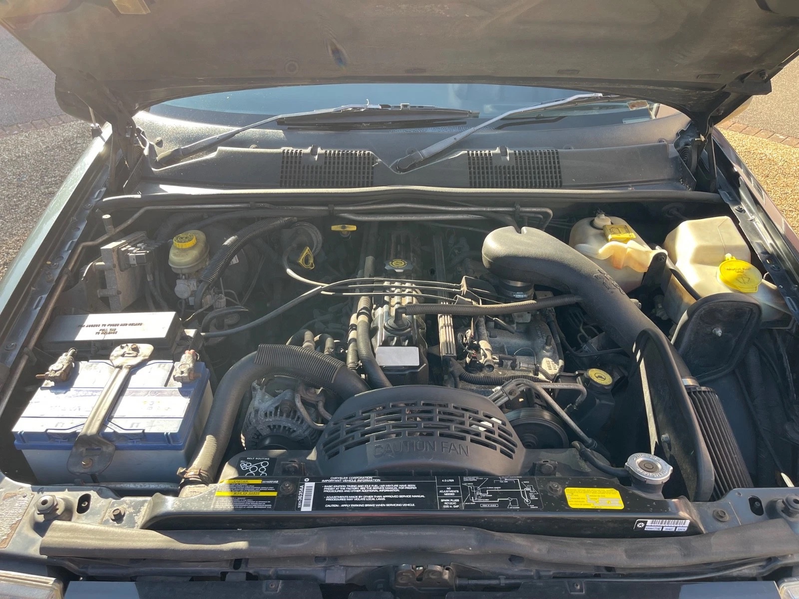 4.0-litre engine bay
