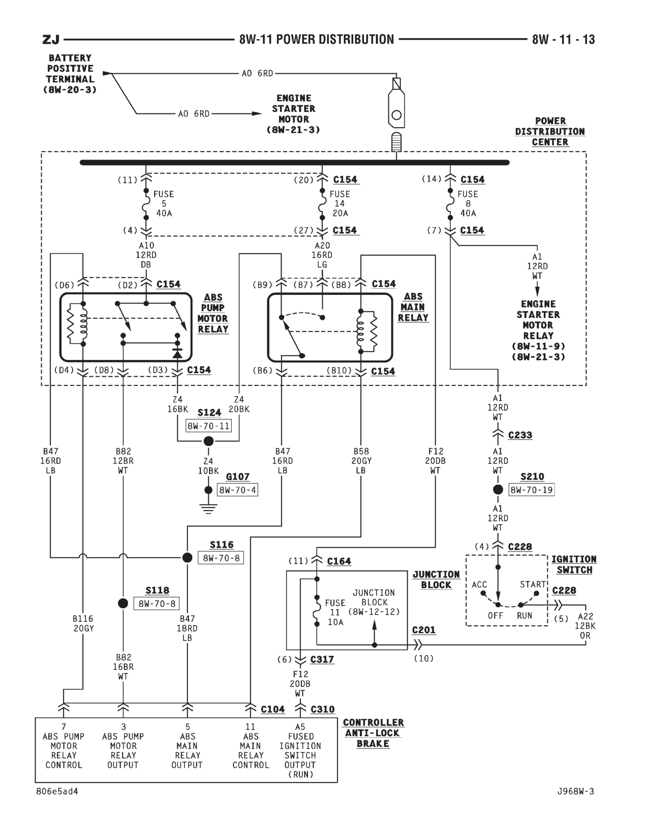 1996 Jeep Grand Cherokee ZJ Service Manual — page 514 wiring diagram