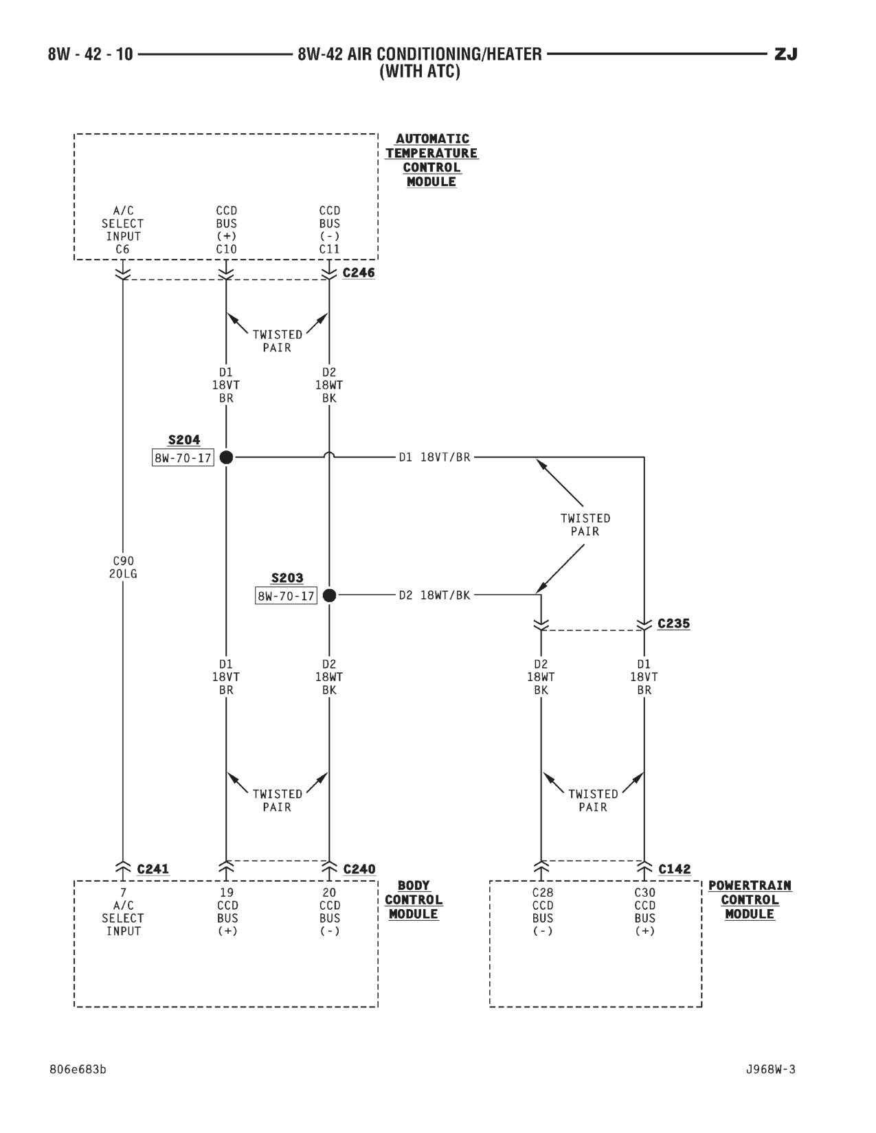 1996 Jeep Grand Cherokee ZJ Service Manual — page 639 wiring diagram