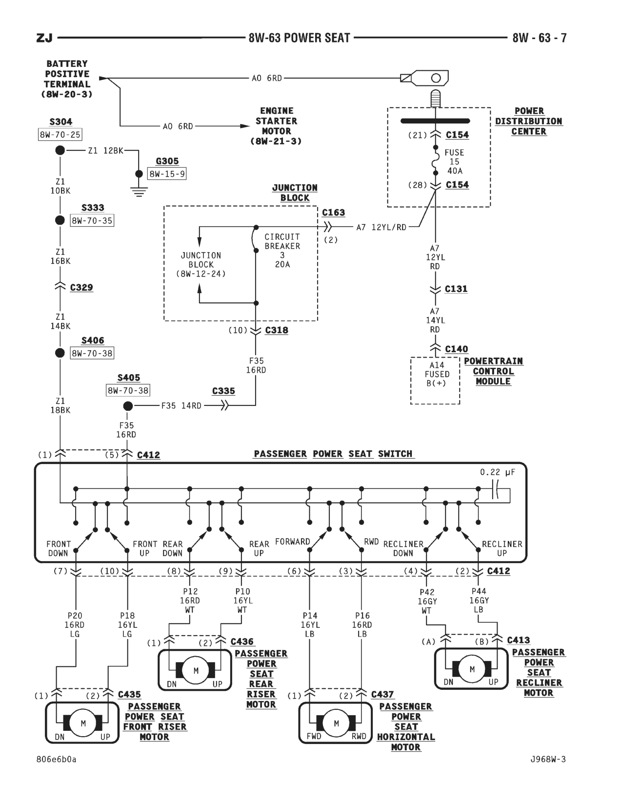 1996 Jeep Grand Cherokee ZJ Service Manual — page 772 wiring diagram