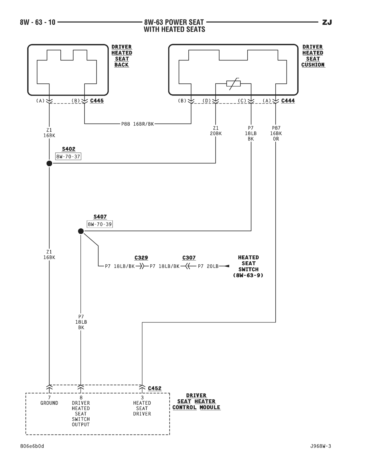 1996 Jeep Grand Cherokee ZJ Service Manual — page 775 wiring diagram