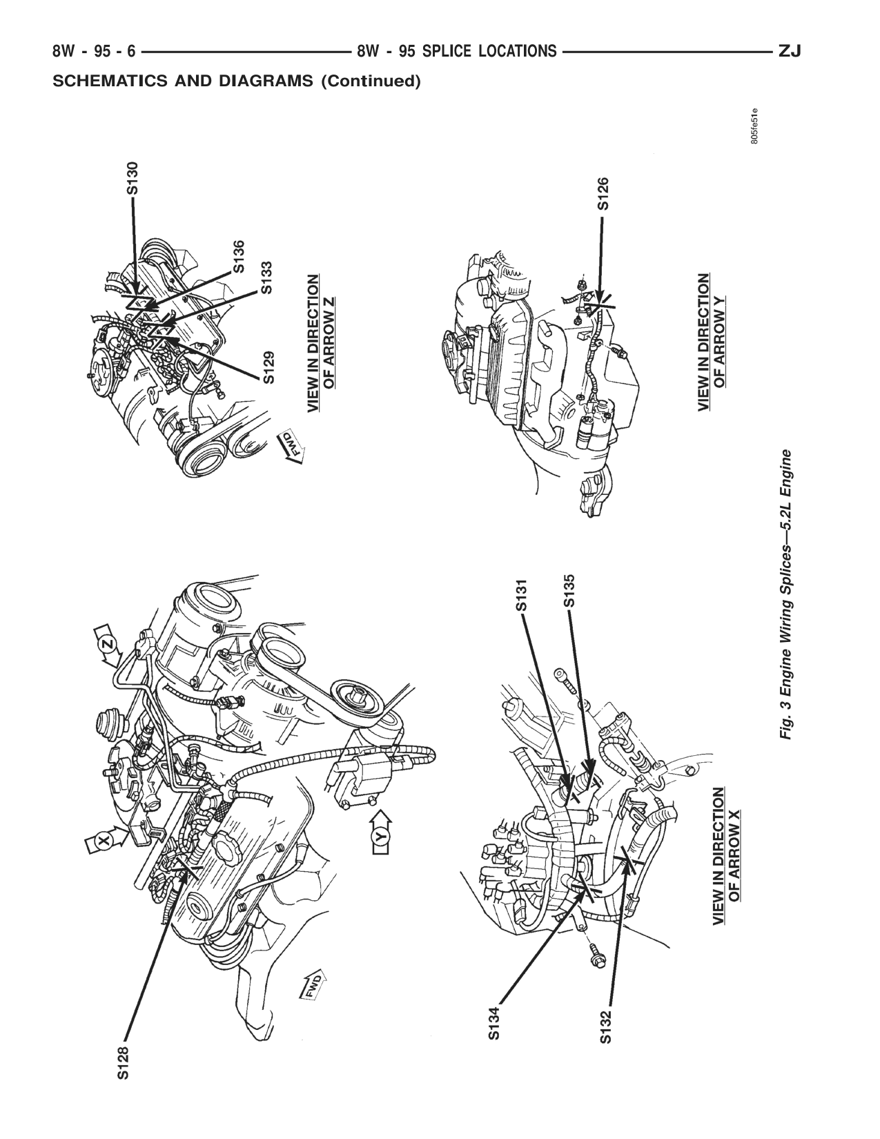 1996 Jeep Grand Cherokee ZJ Service Manual — page 951 wiring diagram