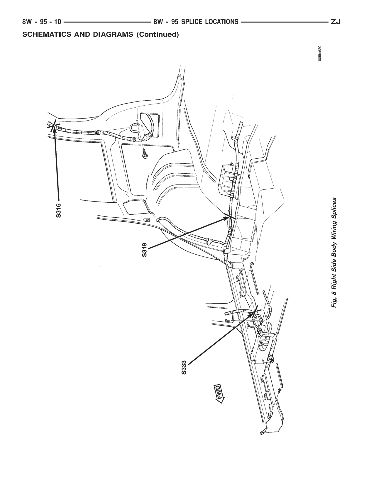 1996 Jeep Grand Cherokee ZJ Service Manual — page 955 wiring diagram