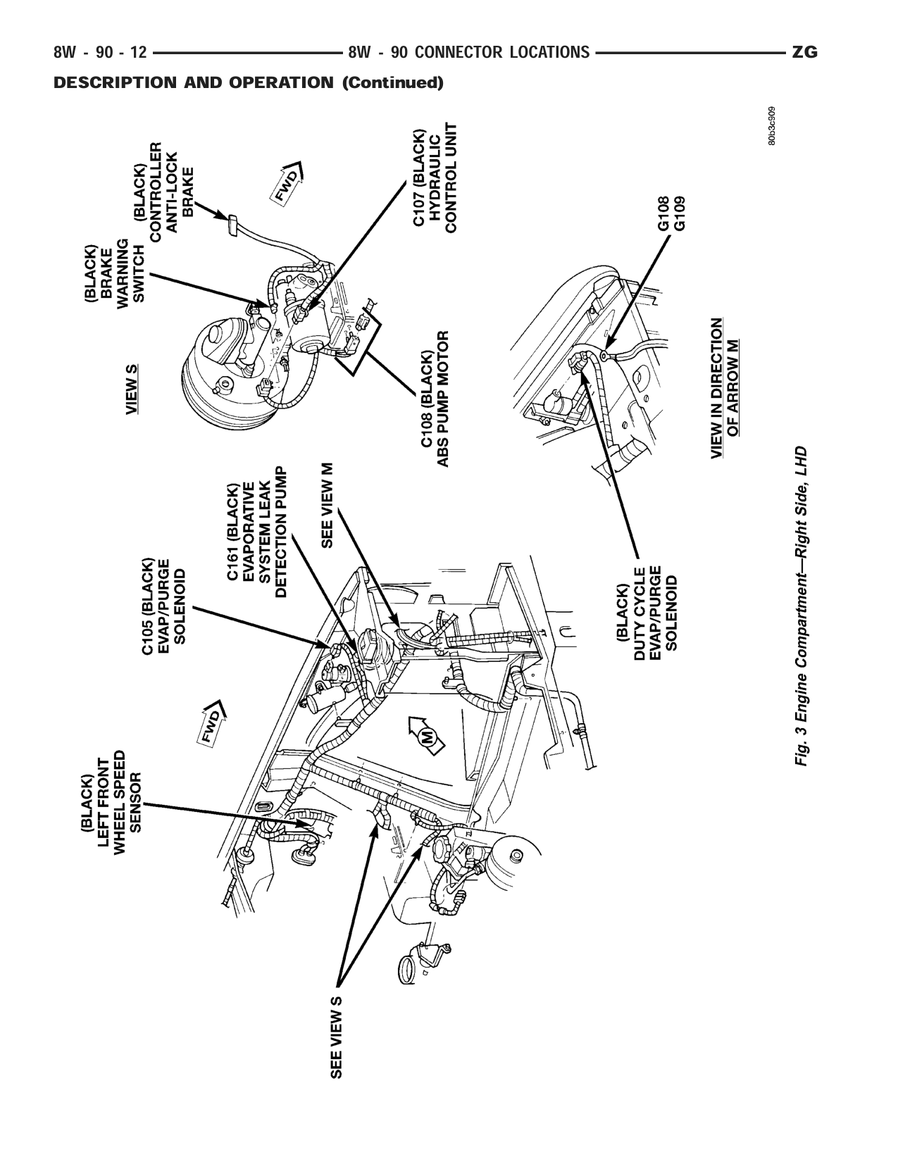 1998 Jeep Grand Cherokee ZJ Export Service Manual — page 958 wiring diagram