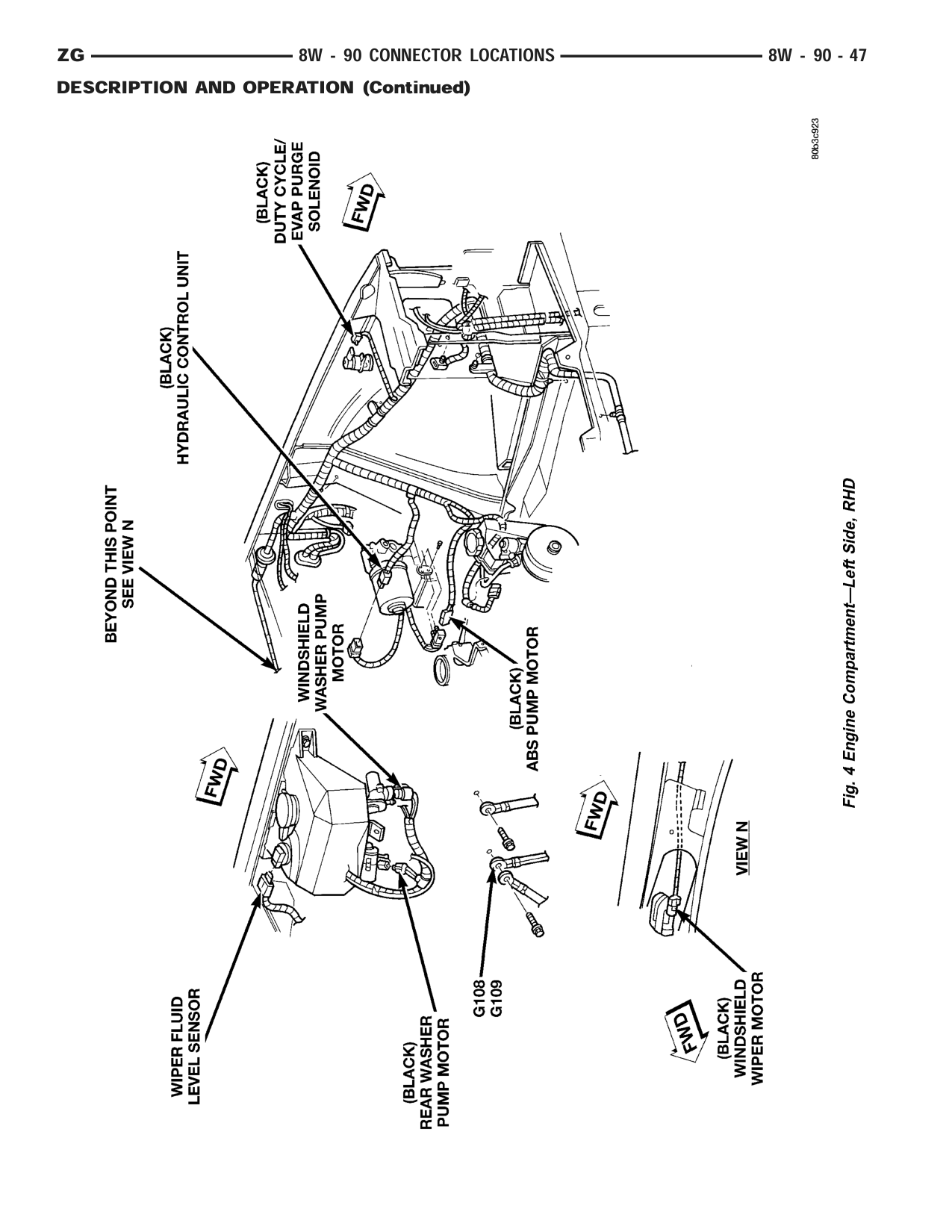 1998 Jeep Grand Cherokee ZJ Export Service Manual — page 993 wiring diagram