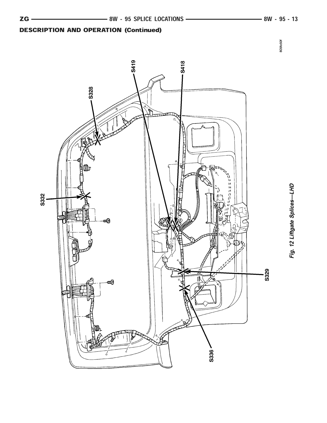 1998 Jeep Grand Cherokee ZJ Export Service Manual — page 1023 wiring diagram