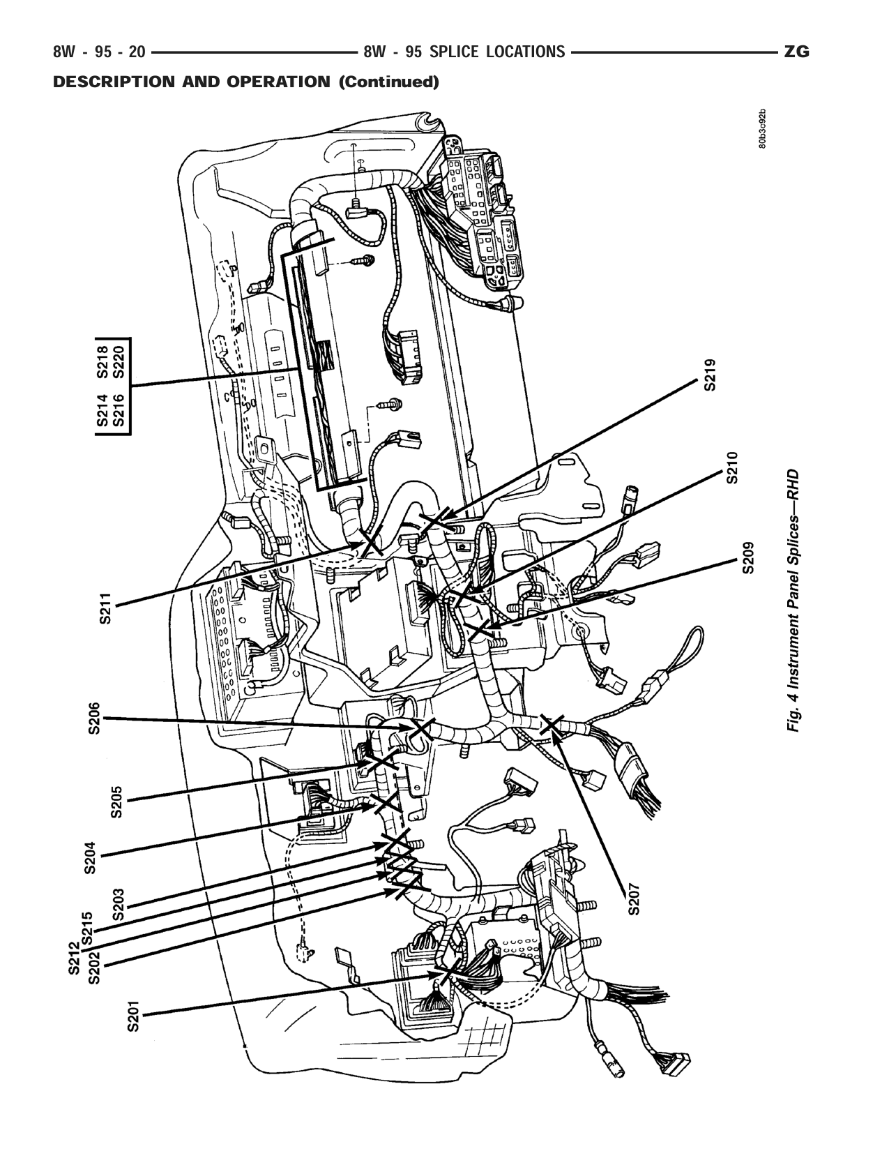 1998 Jeep Grand Cherokee ZJ Export Service Manual — page 1030 wiring diagram