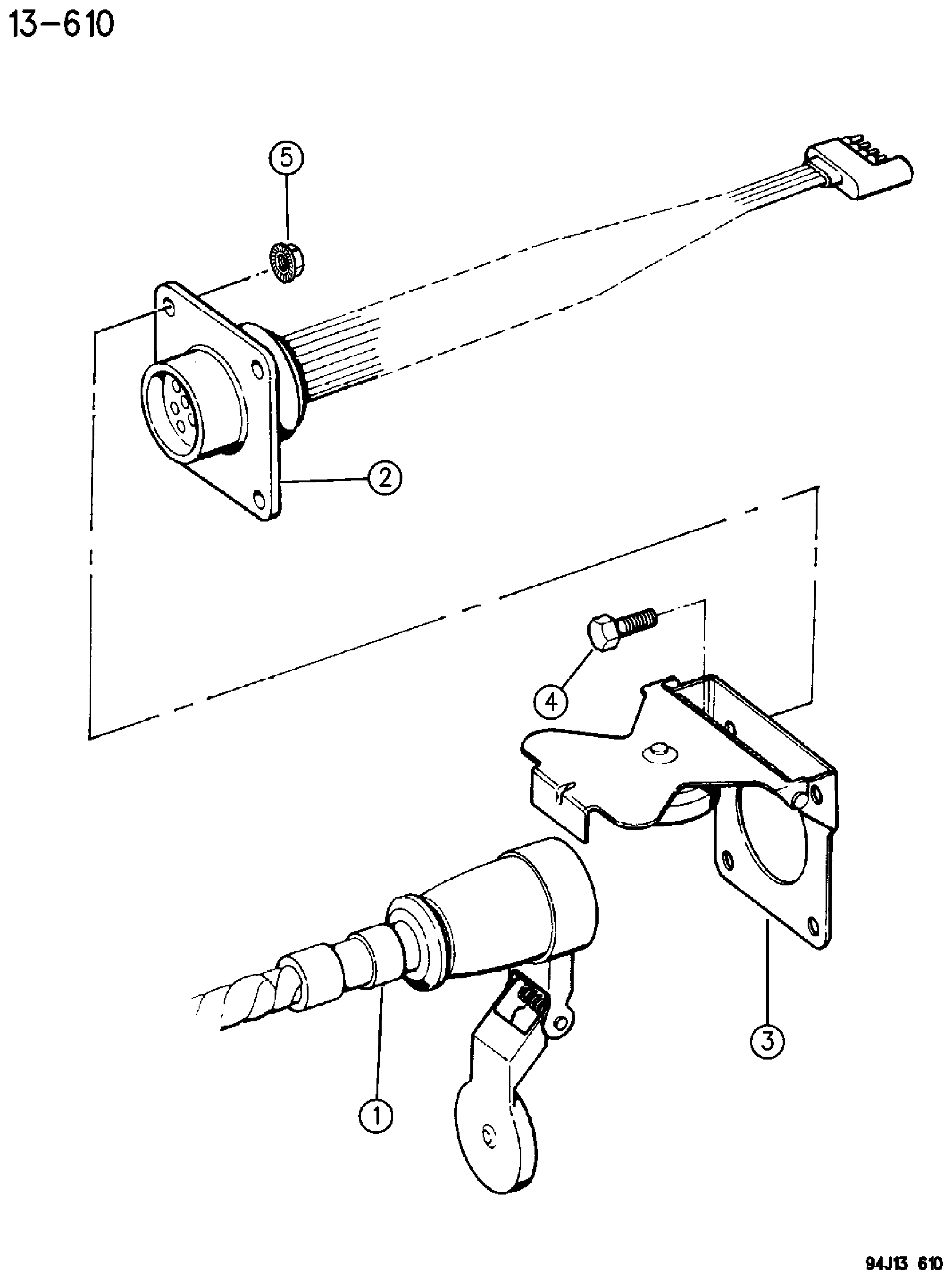 Exploded view: HARNESS, TRAILER TOWING Y1 BODY