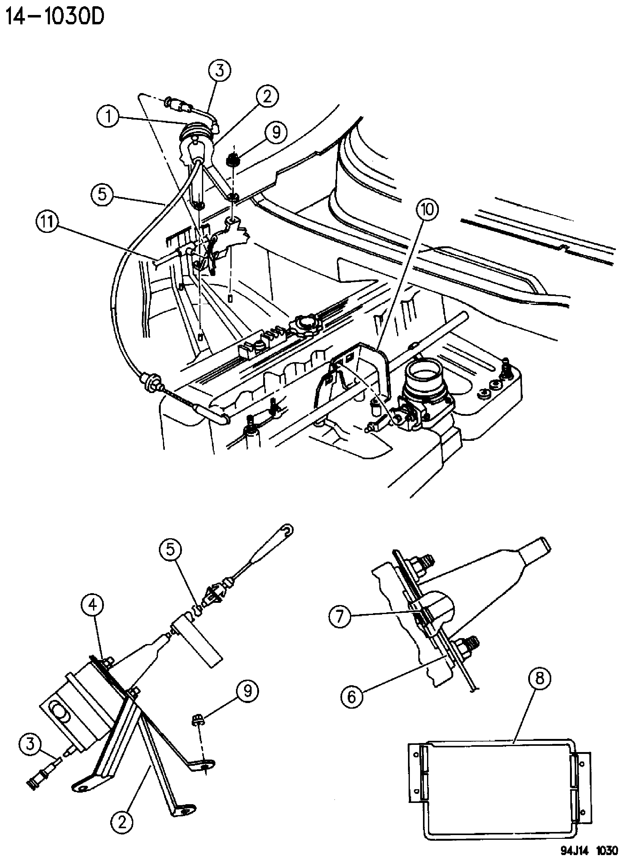 Exploded view: SPEED CONTROL ZJ BODY