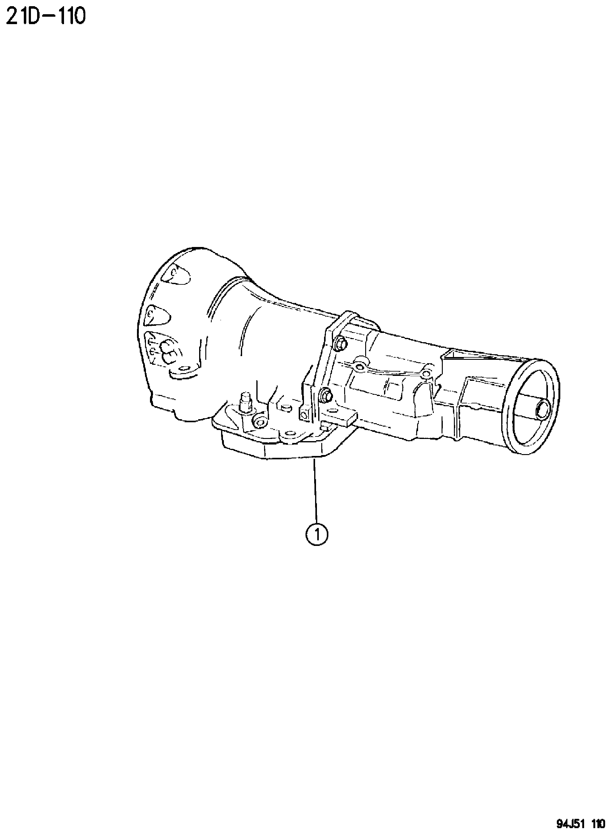 Exploded view: TRANSMISSION ASSEMBLY AUTOMATIC TRANSMISSION, 4 SPEED, 46RH GRAND CHEROKEE ZJ