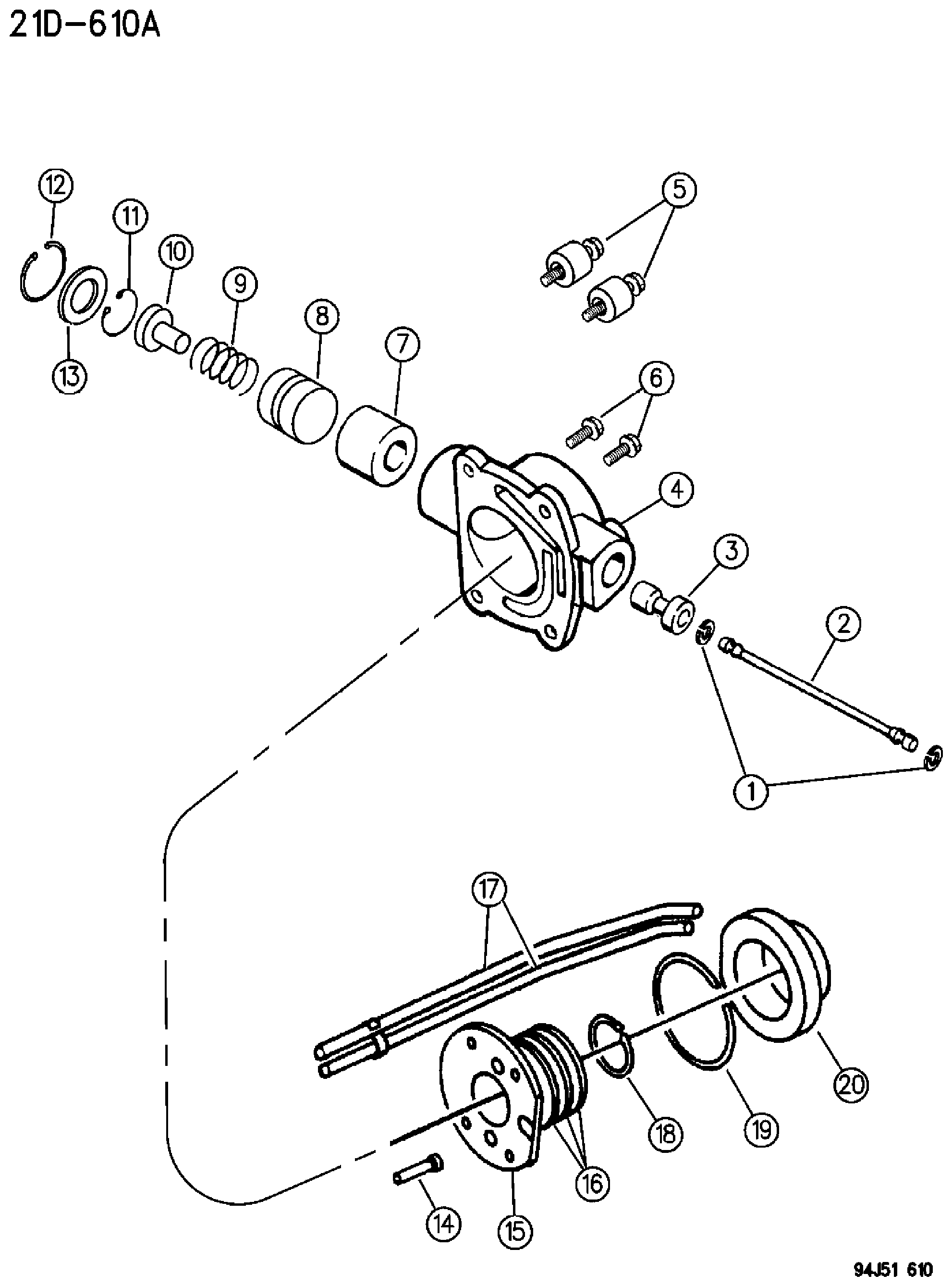 Exploded view: GOVERNOR AUTOMATIC TRANSMISSION, 4 SPEED, 46RH GRAND CHEROKEE ZJ
