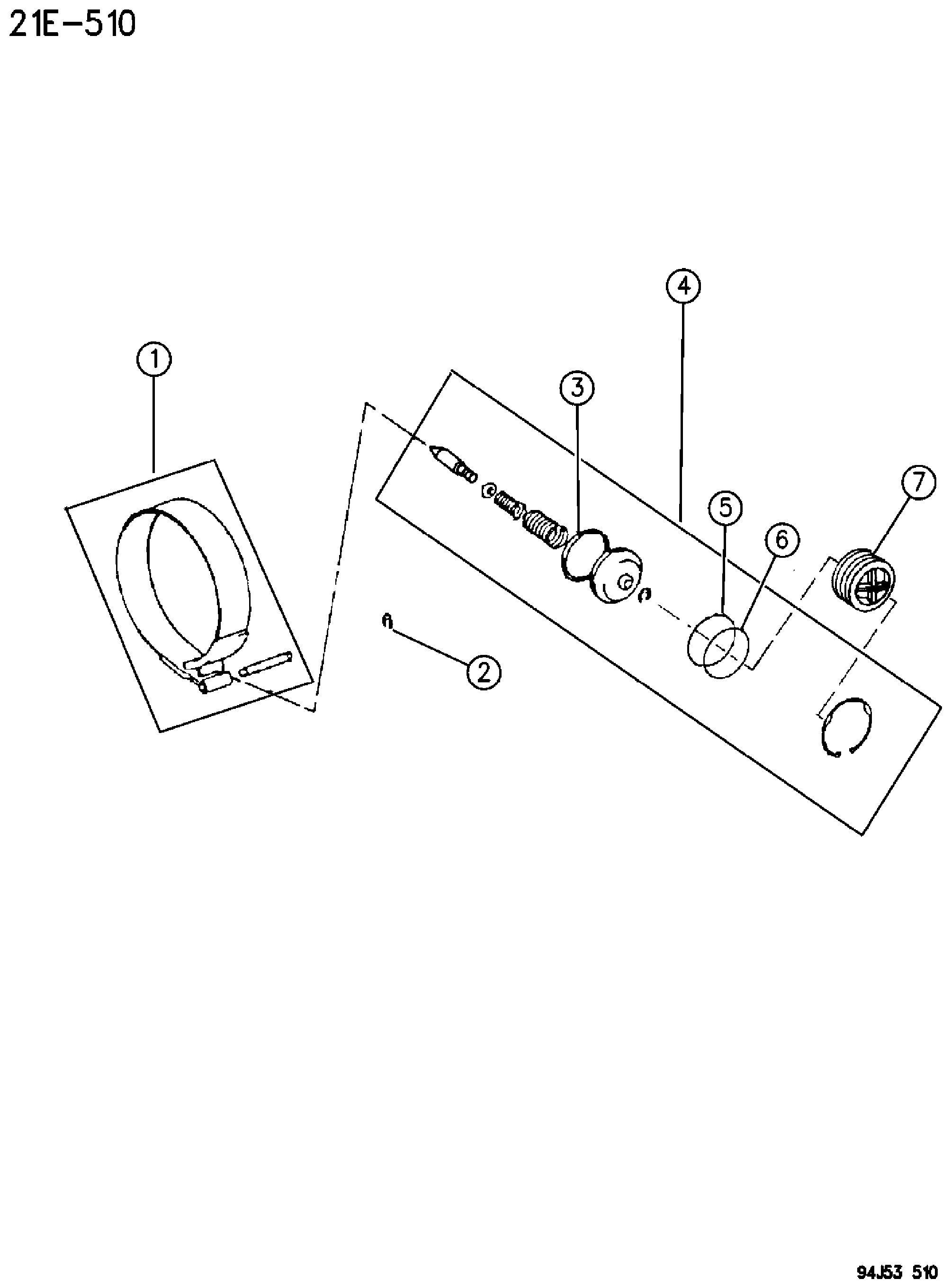Exploded view: BAND, BRAKE COAST 2ND AUTOMATIC TRANSMISSION, 4 SPEED, AW4 CHEROKEE XJ