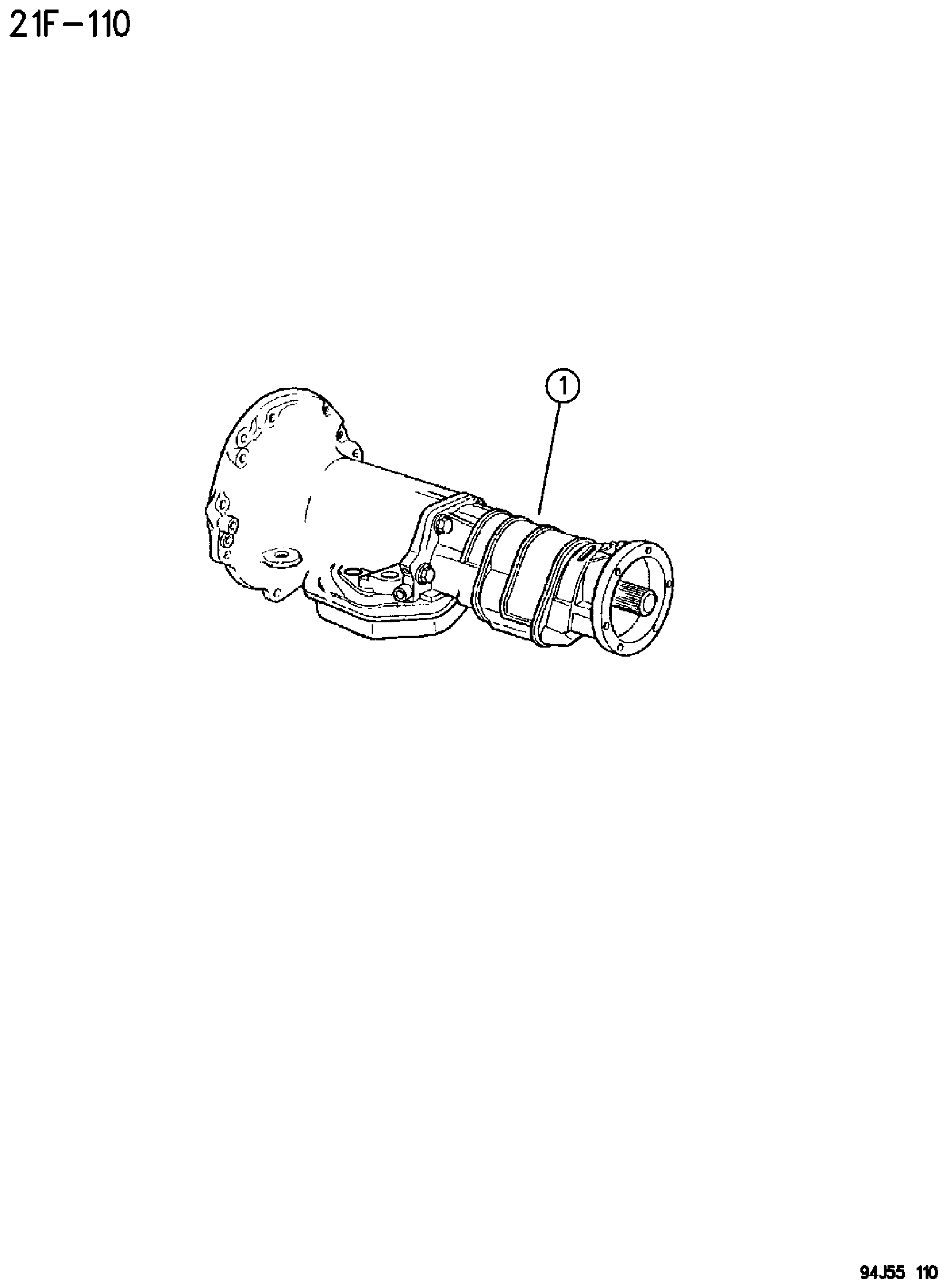 Exploded view: TRANSMISSION ASSEMBLY AUTOMATIC TRANSMISSION, 4 SPEED, 44RE GRAND CHEROKEE ZJ