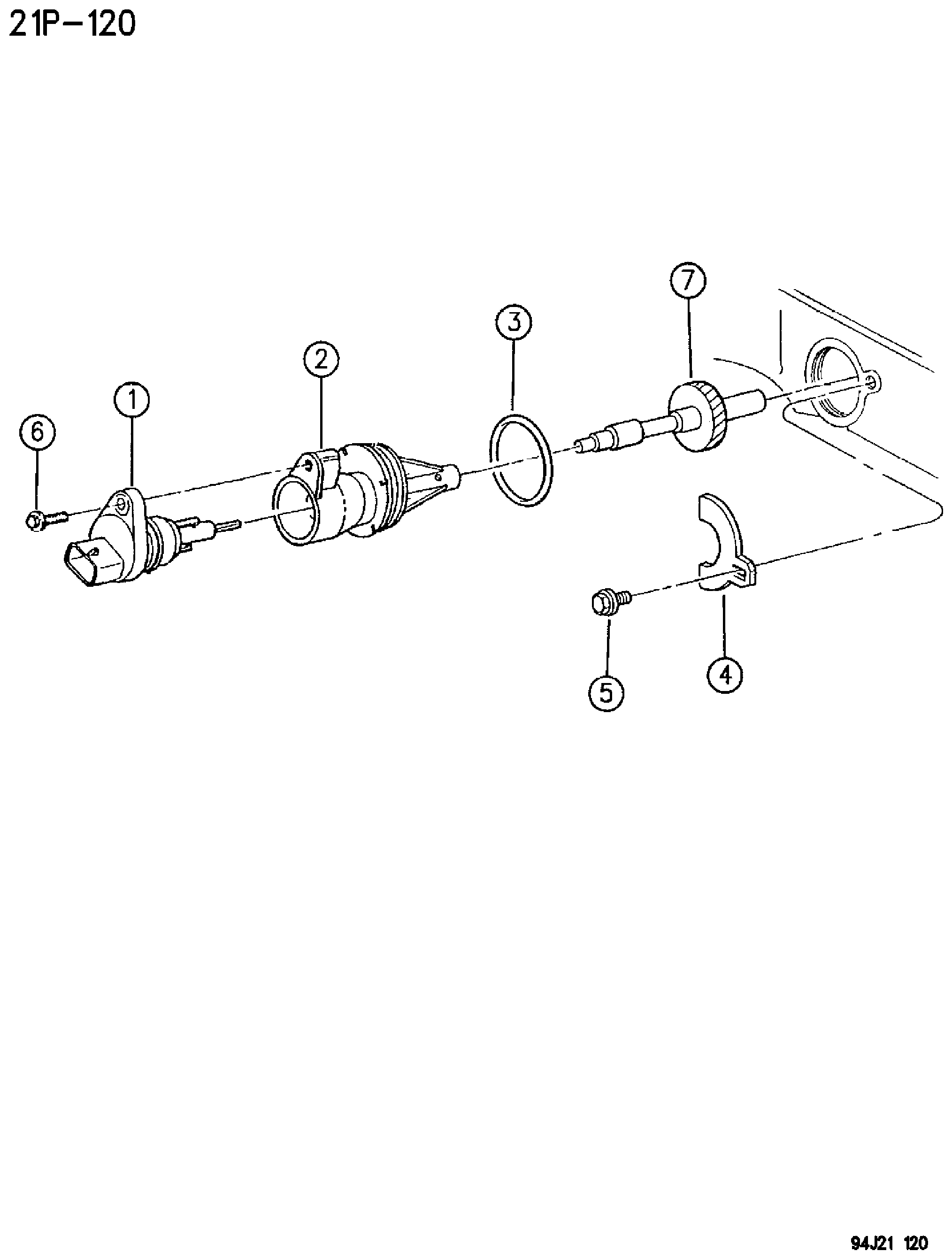 Exploded view: SPEEDOMETER PINION ZJ - GRAND CHEROKEE