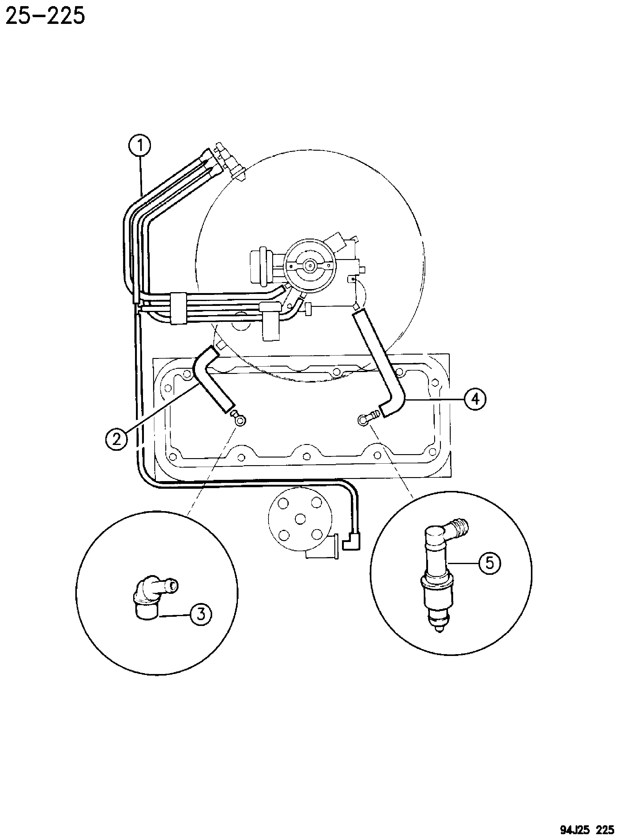 Exploded view: EGR SYSTEM 2.5L CARBURETED ENGINE X1 BODY