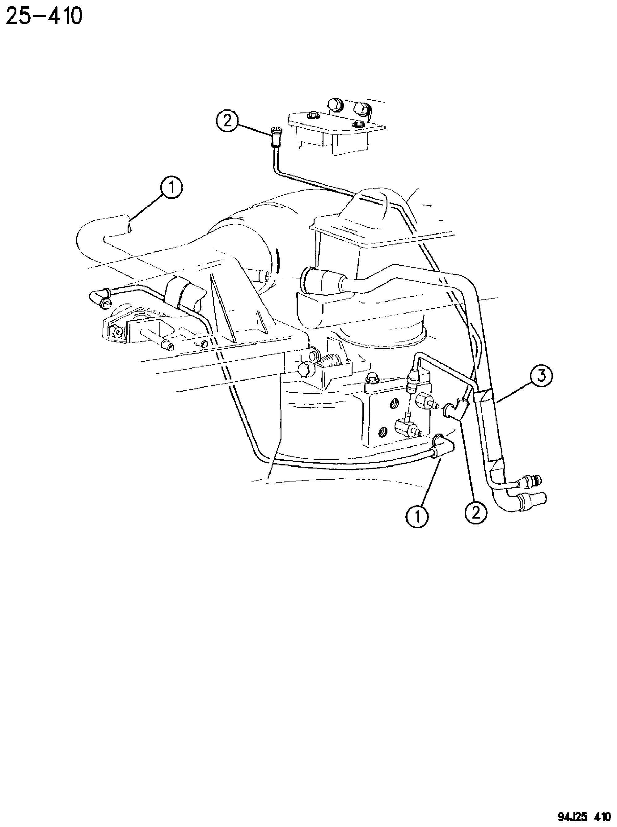 Exploded view: EMISSION CONTROL VACUUM HARNESS 2.5L ENGINE YJ BODY