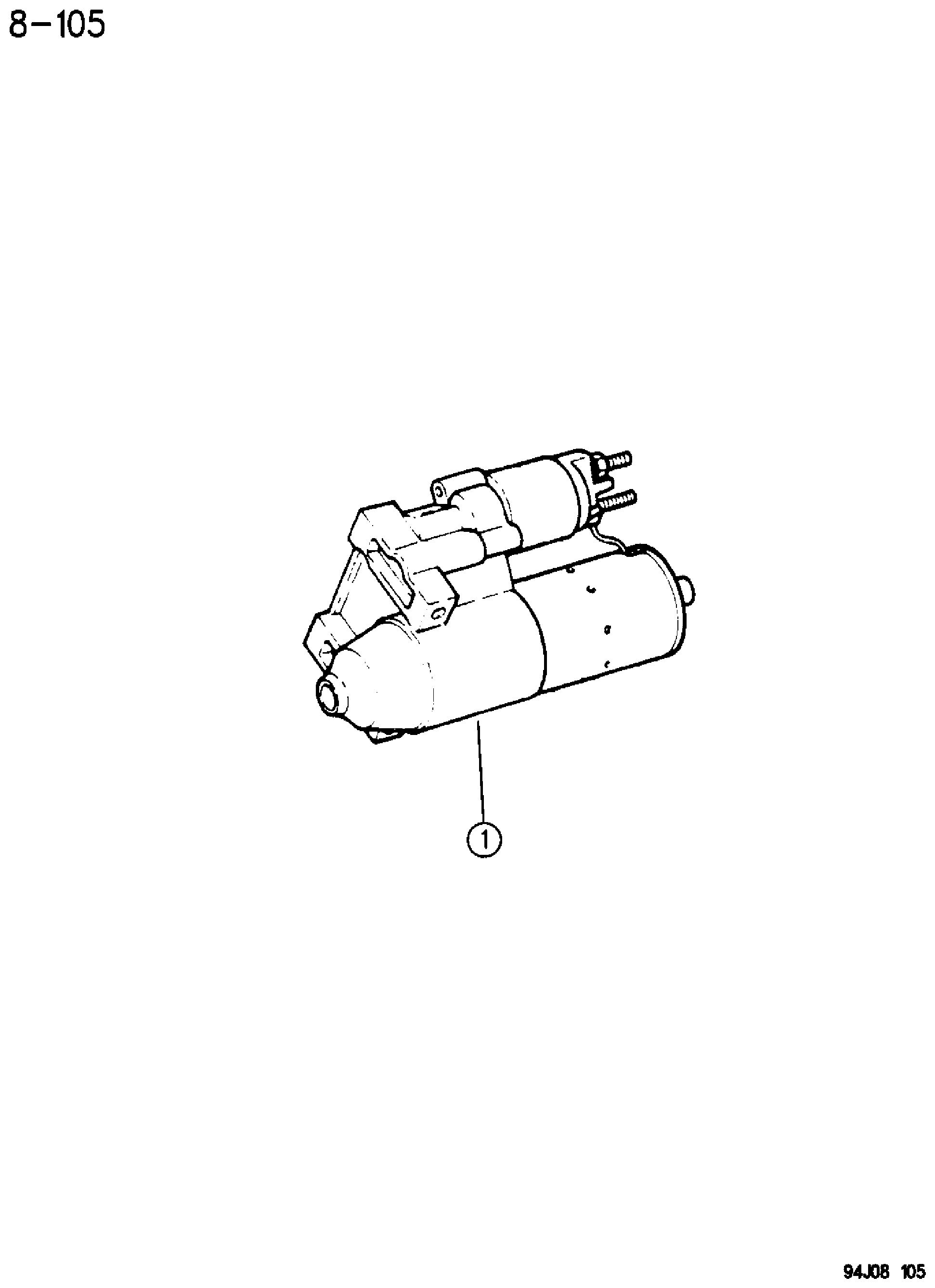 Exploded view: STARTER & MOUNTING 4-6 CYLINDER ENGINES