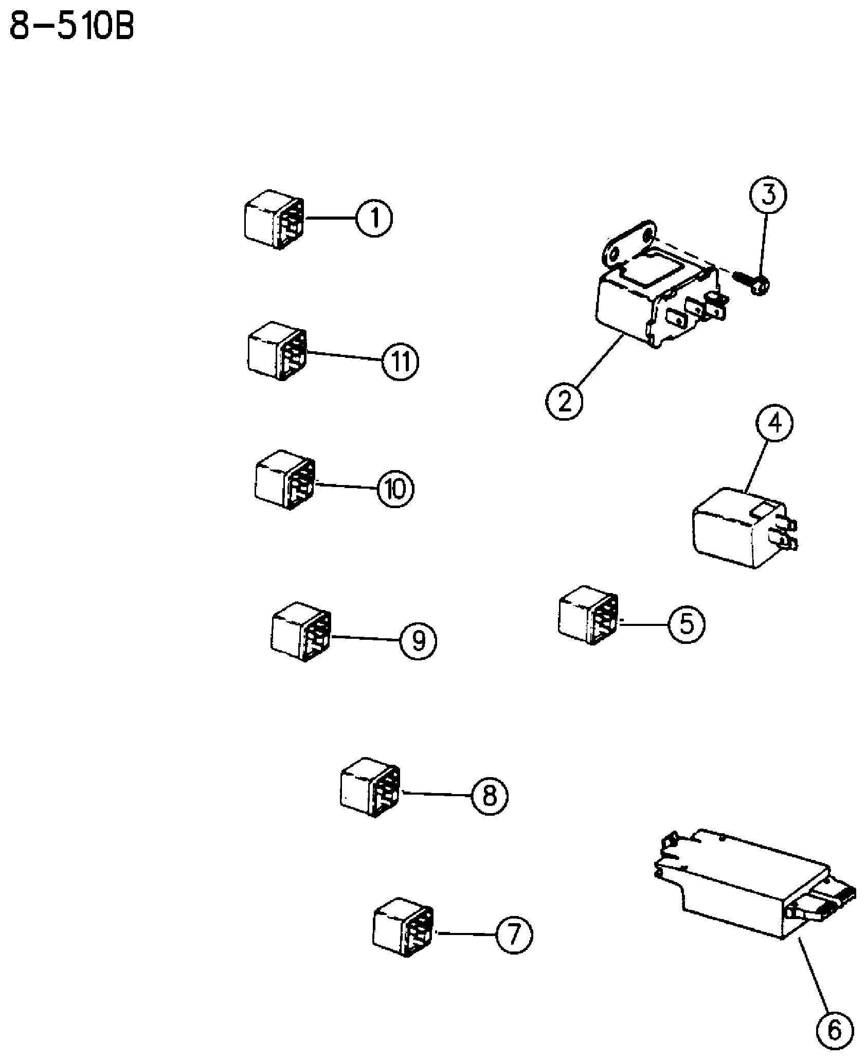 Exploded view: RELAYS CHEROKEE--GRAND CHEROKEE