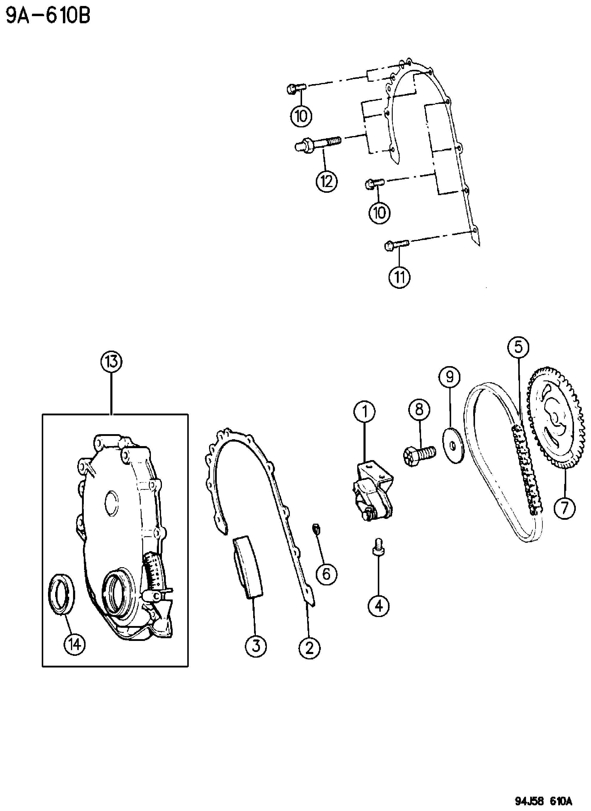 Exploded view: TIMING COVER 2.5L ENGINE
