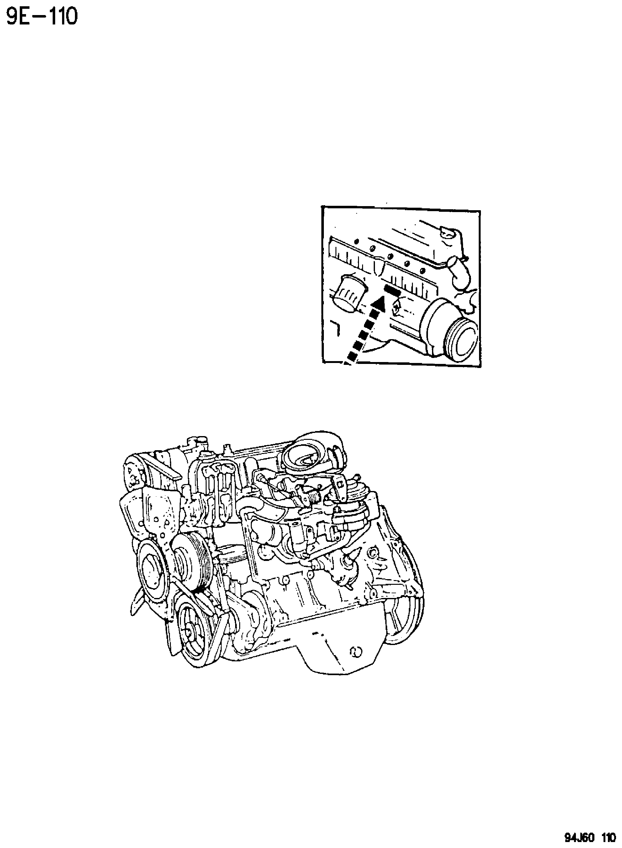 Exploded view: I.D. LOCATION 4.0L ENGINE