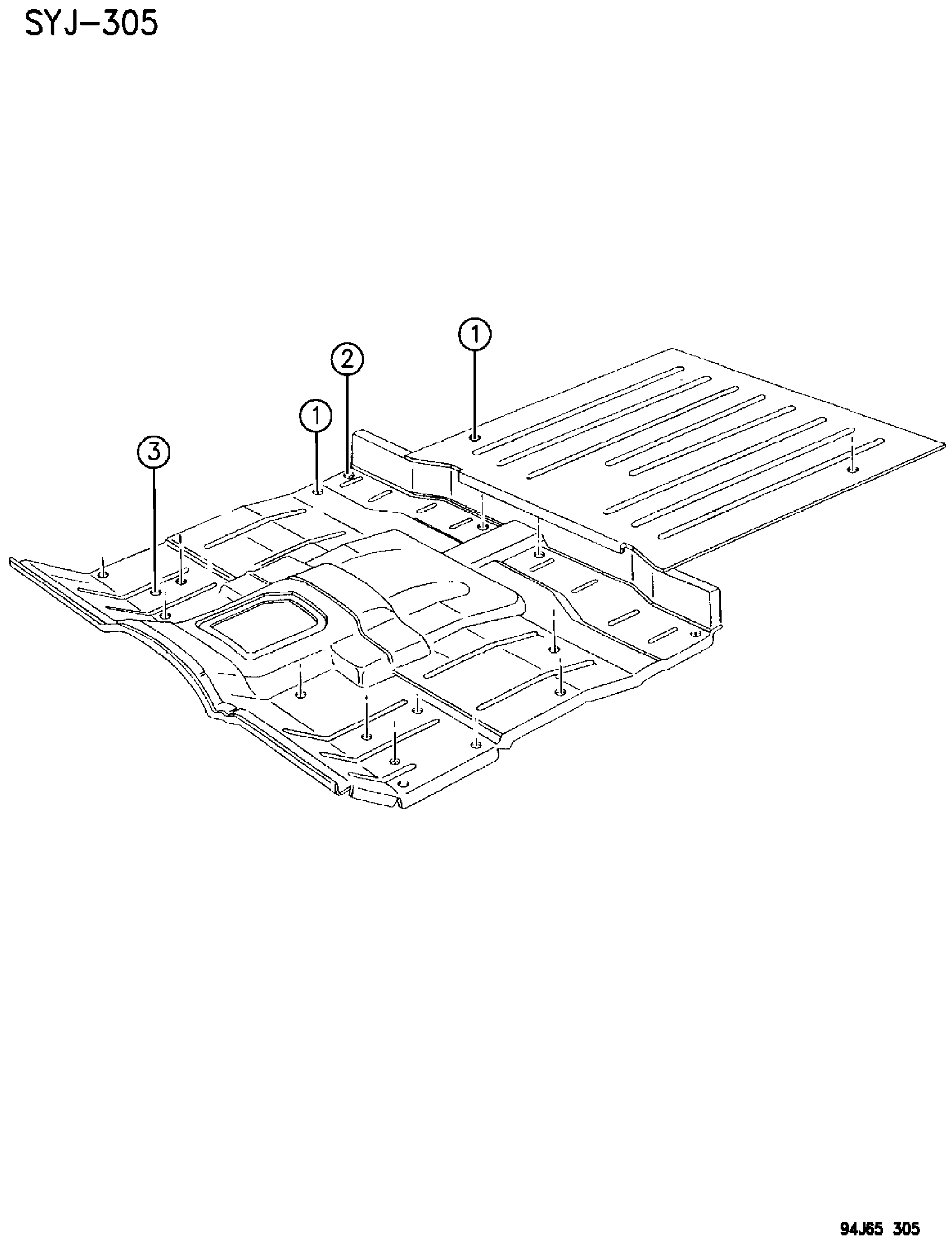Exploded view: PLUGS WRANGLER, YJ