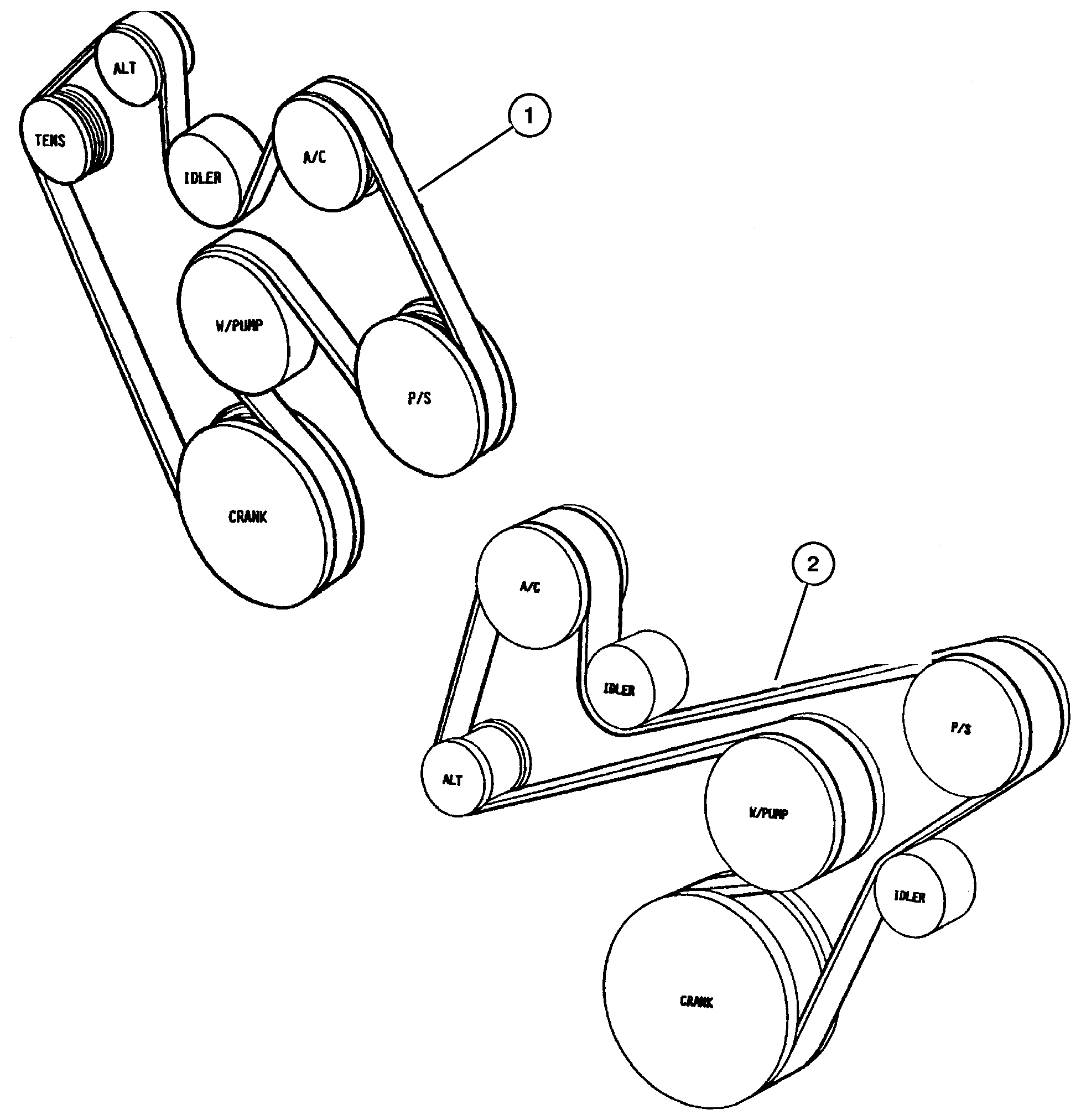 Exploded view: Drive Belt