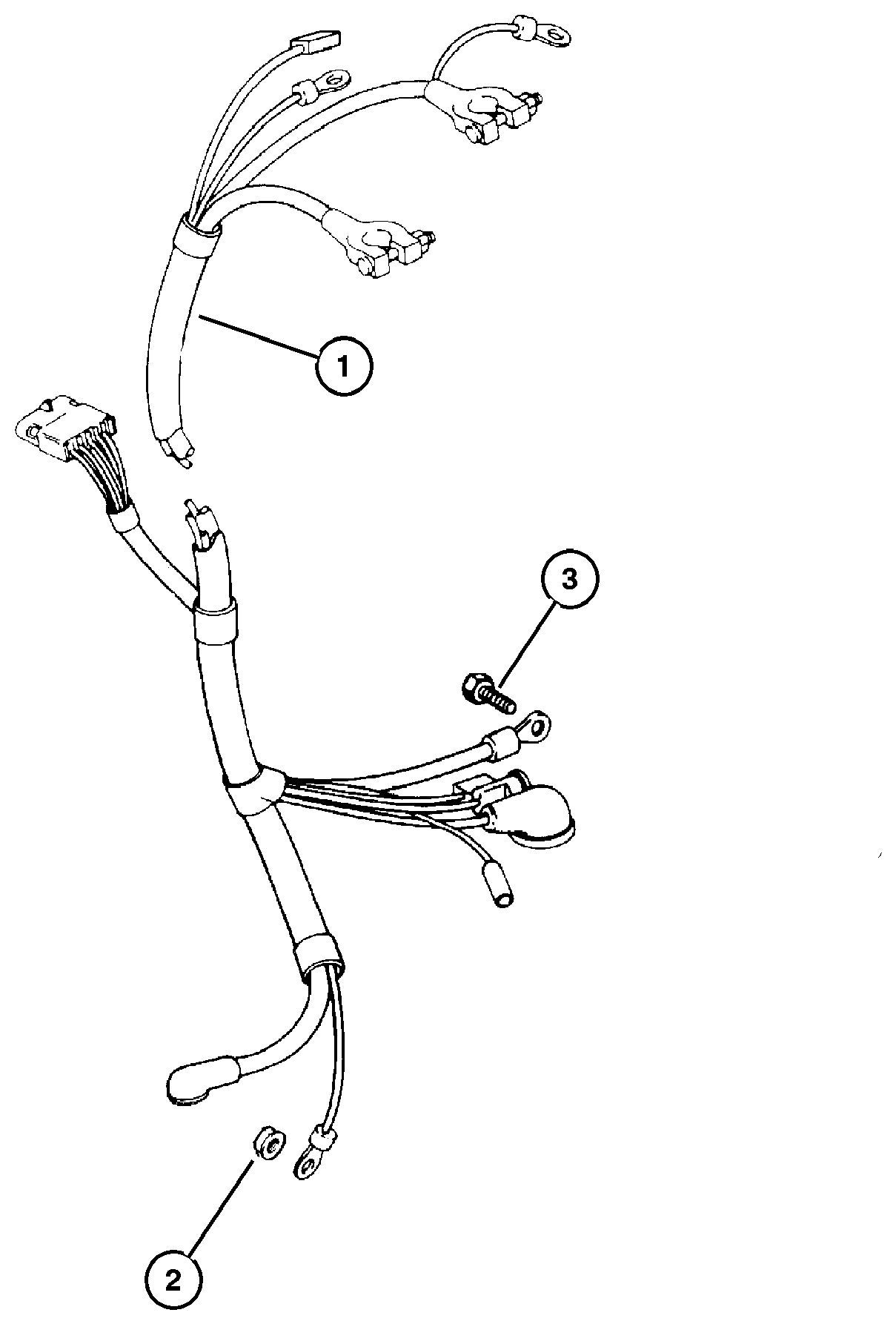 Exploded view: Battery Cables