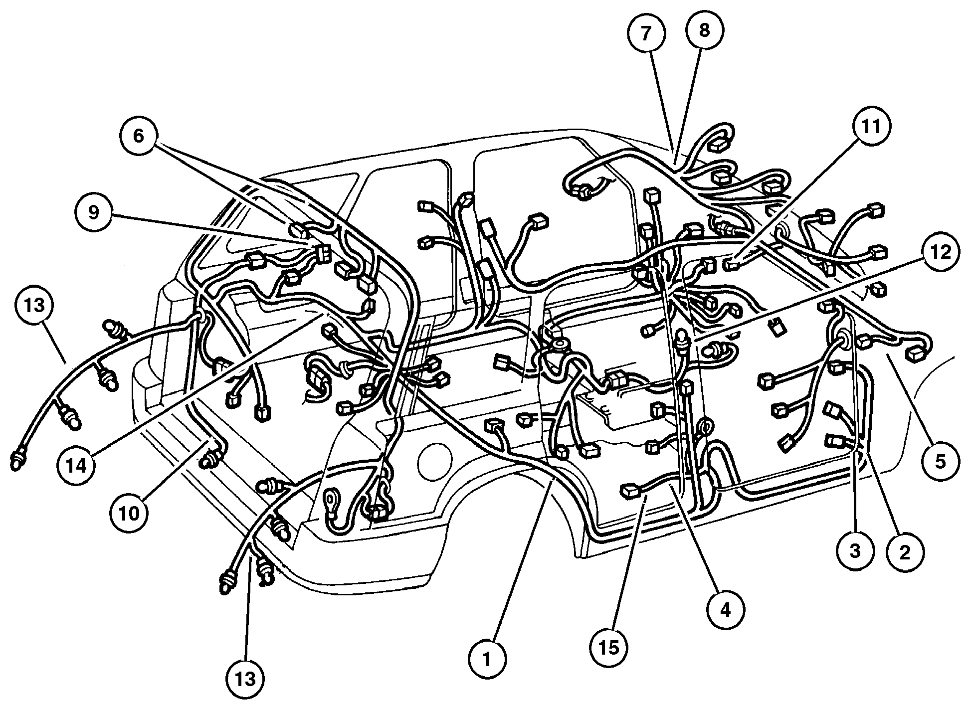 Exploded view: Wiring Body & Accessories