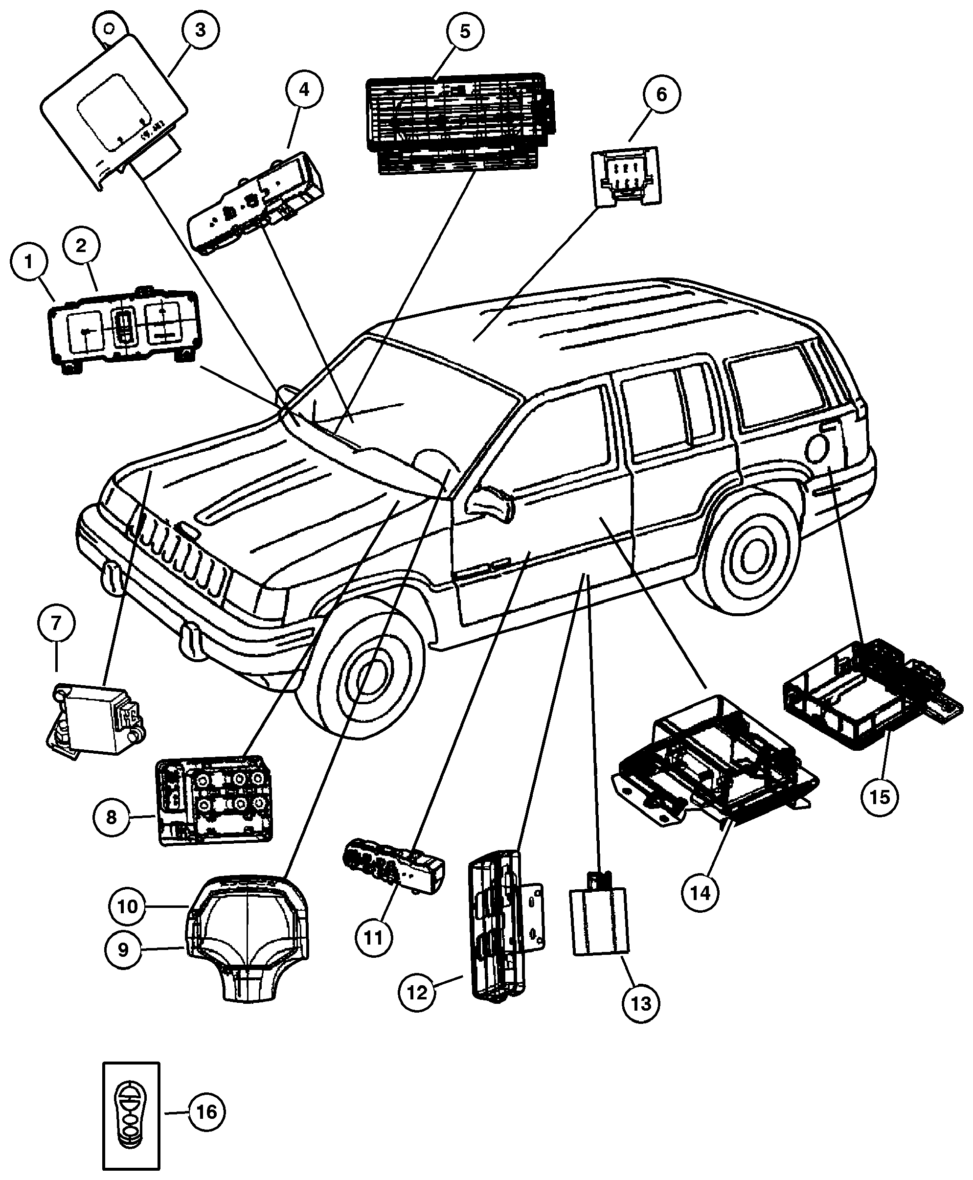 Exploded view: Modules