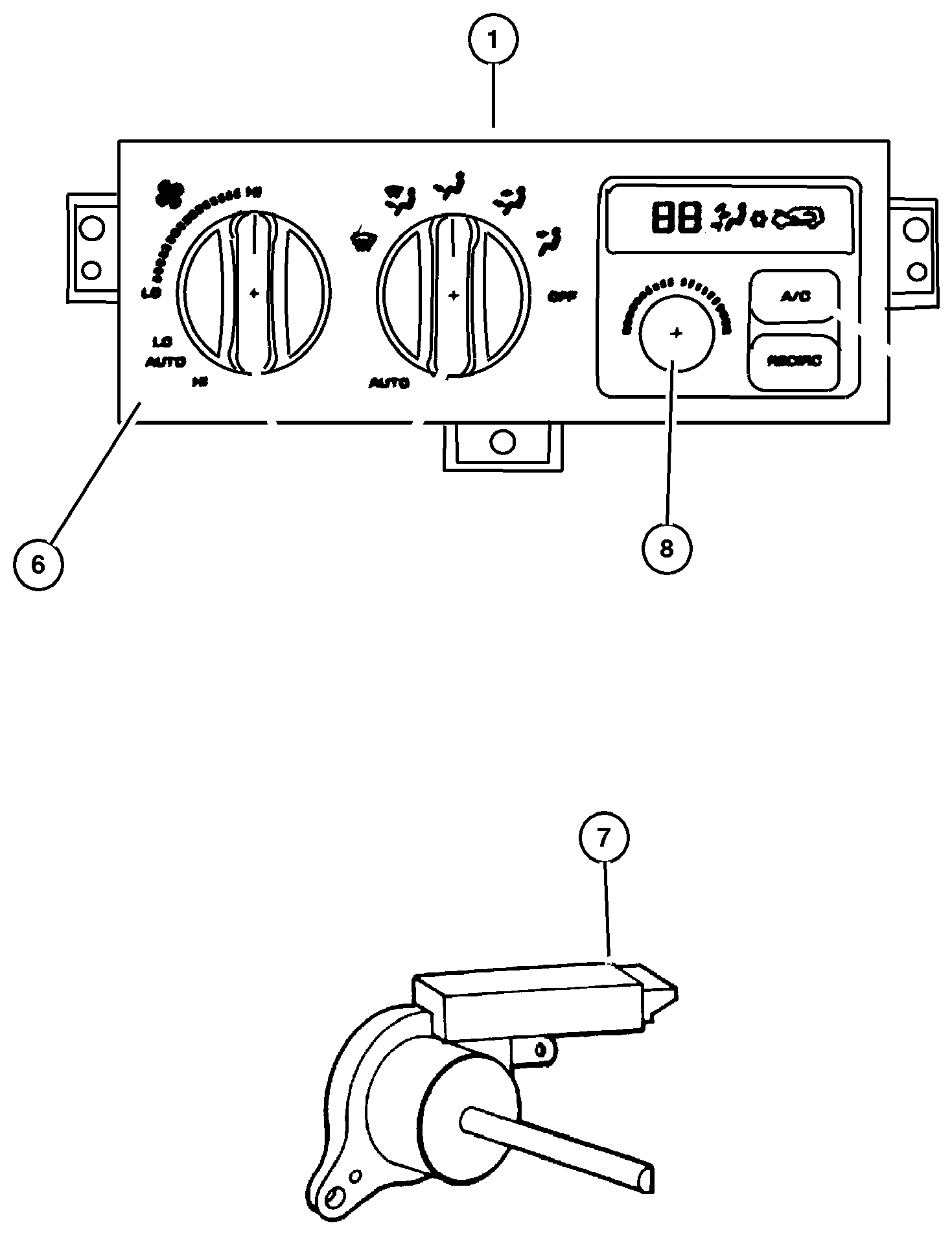 Exploded view: Control, With ATC
