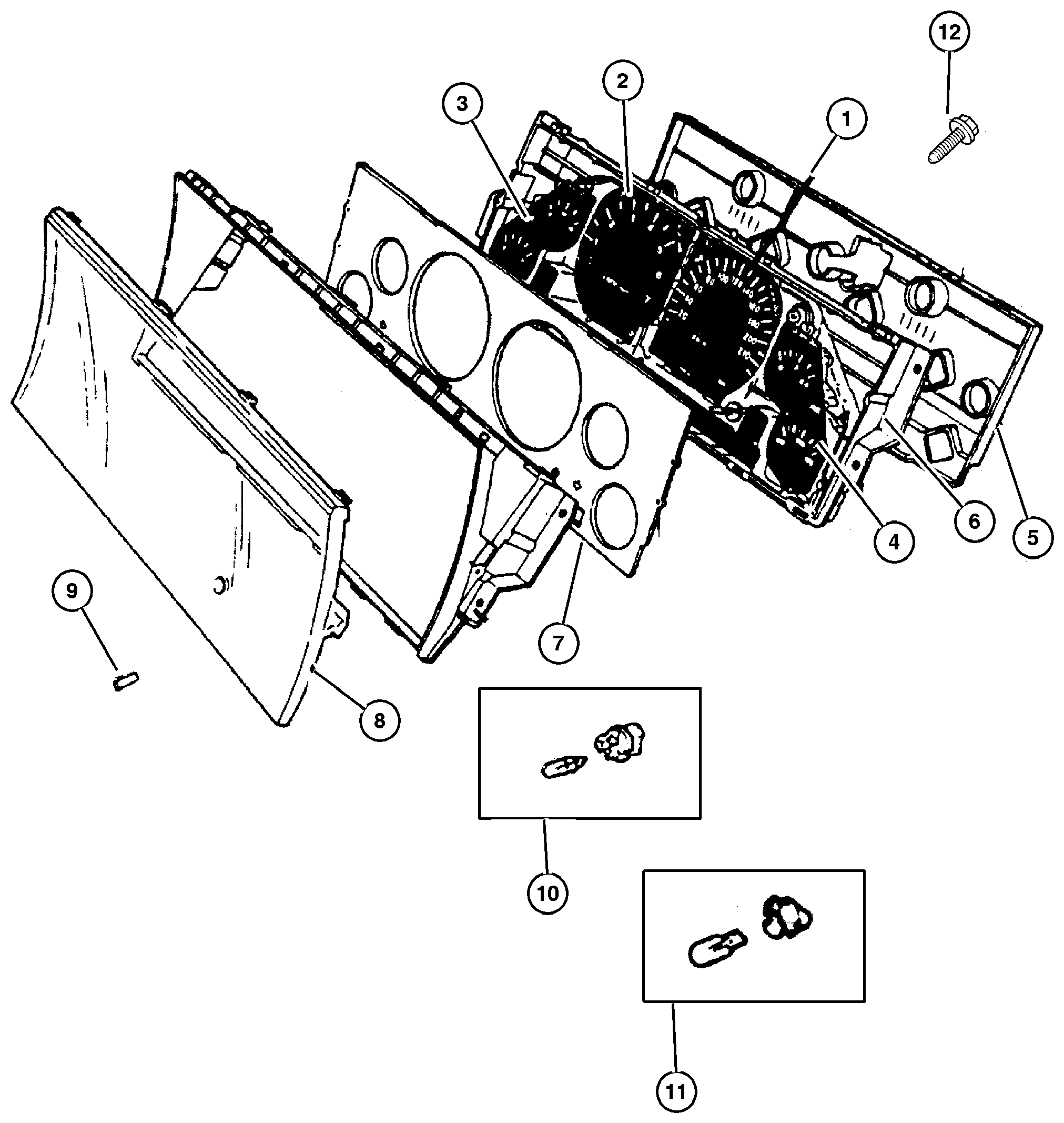 Exploded view: Instrument Cluster