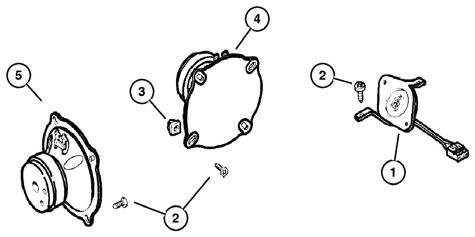 Exploded view: Speakers