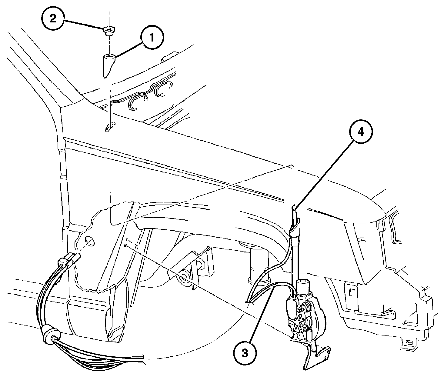 Exploded view: Antenna