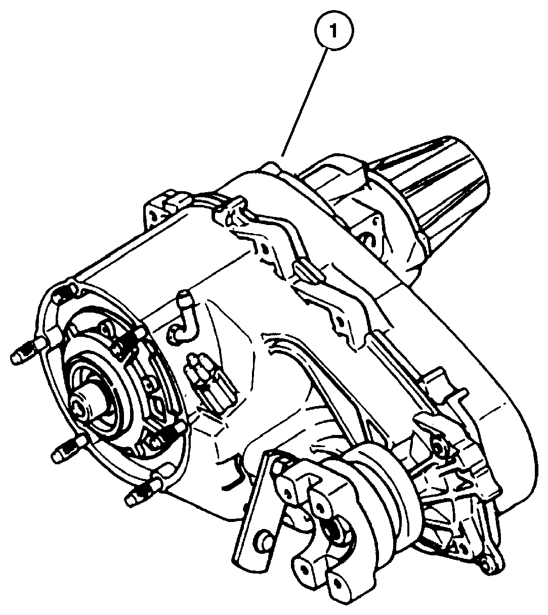 Exploded view: Transfer Case Select Trac (DHP)