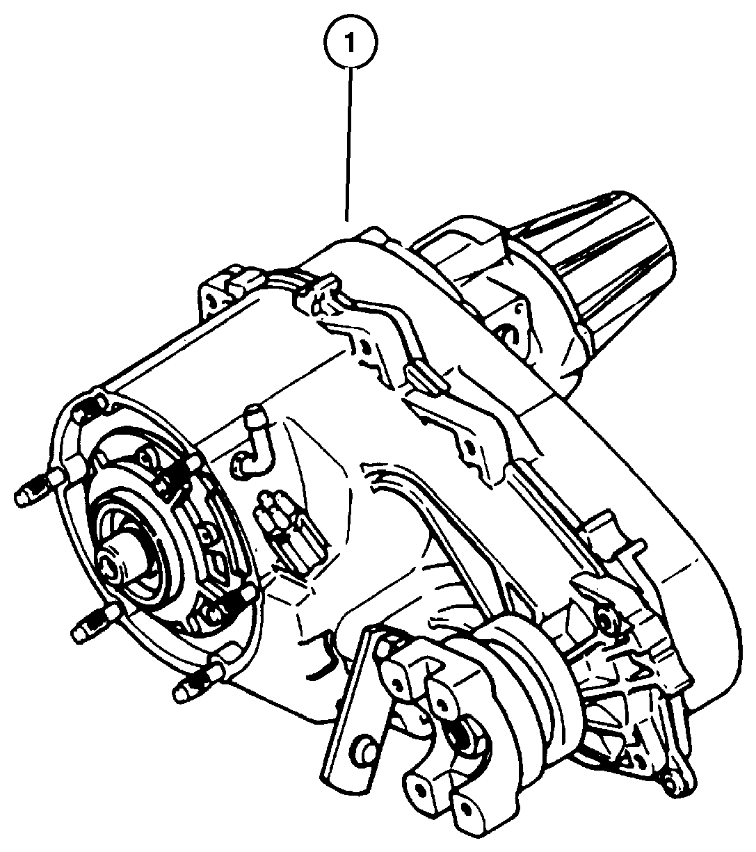 Exploded view: Transfer Case Model [DHR]