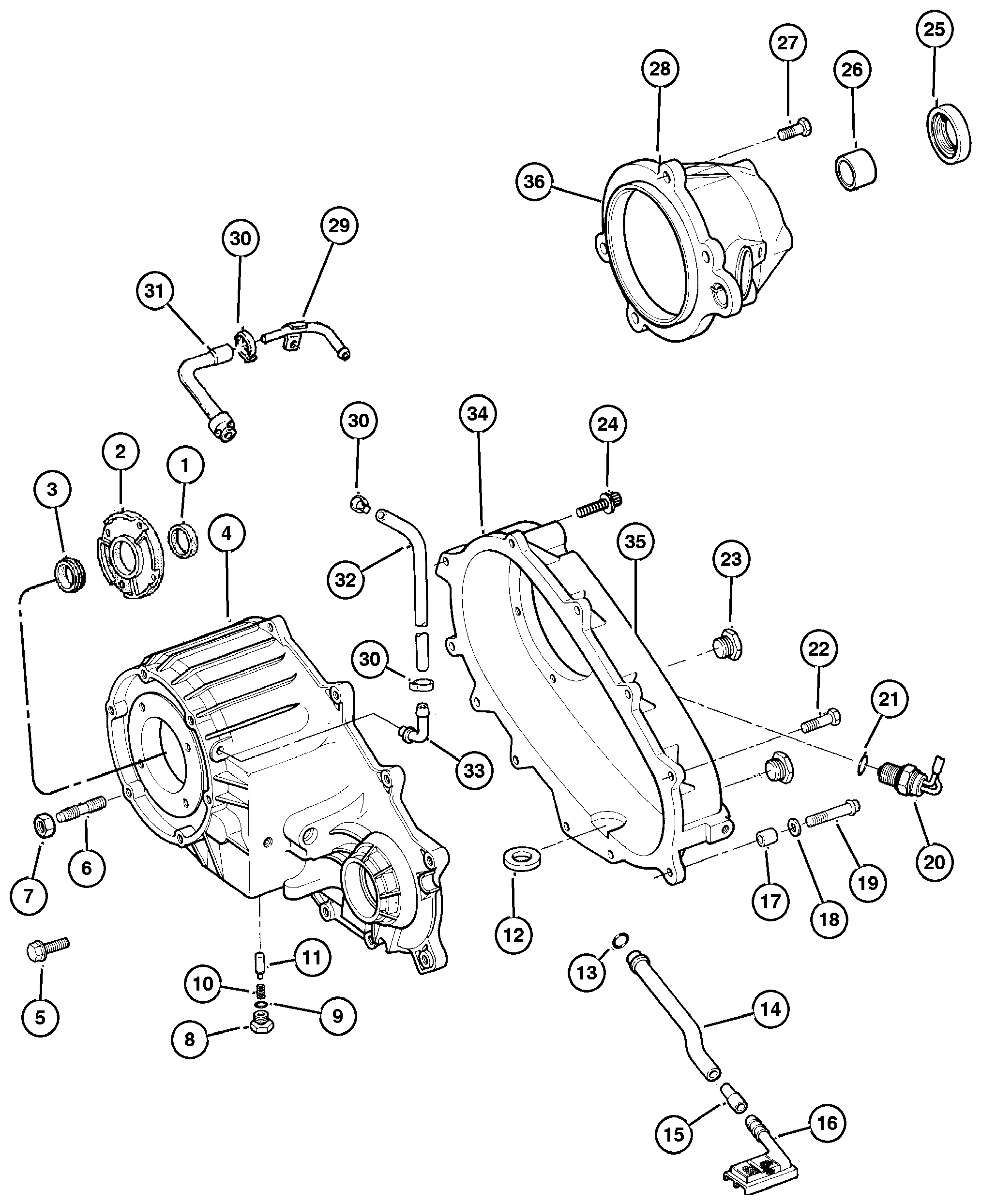 Exploded view: Case And Extension And Miscellanous Parts [DHR]