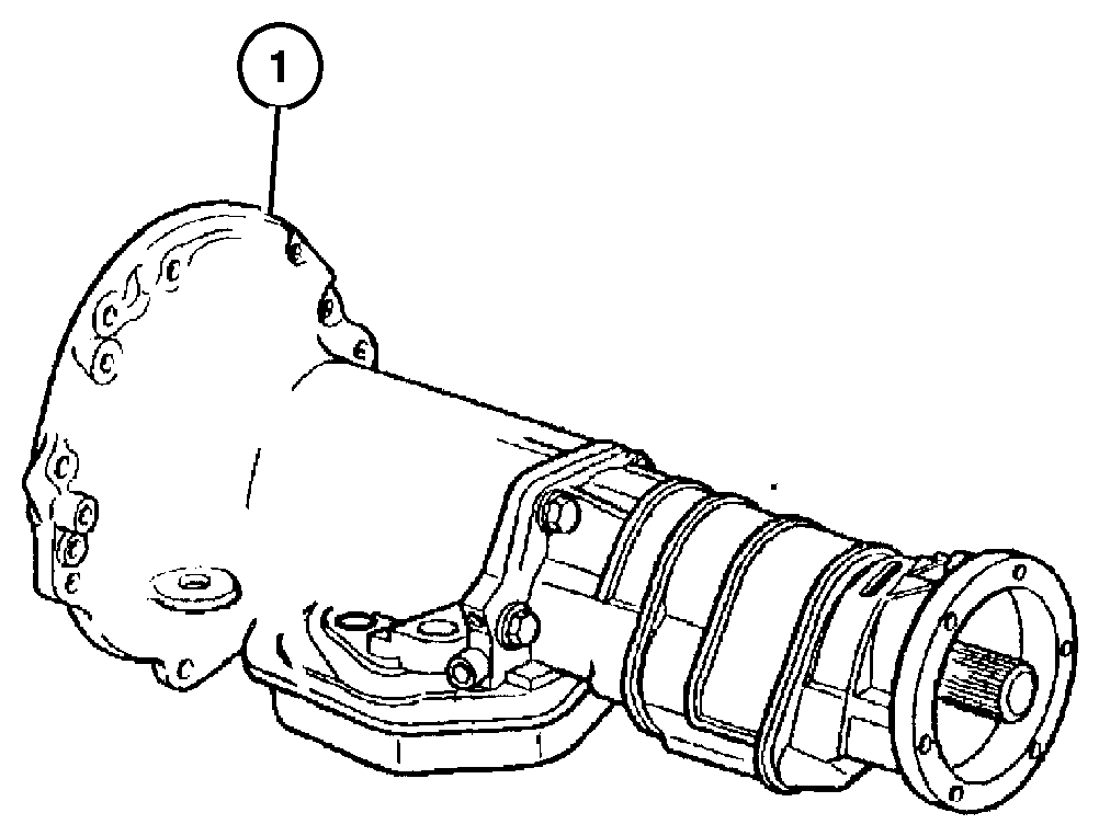 Exploded view: Transmission 44RE (DGW)