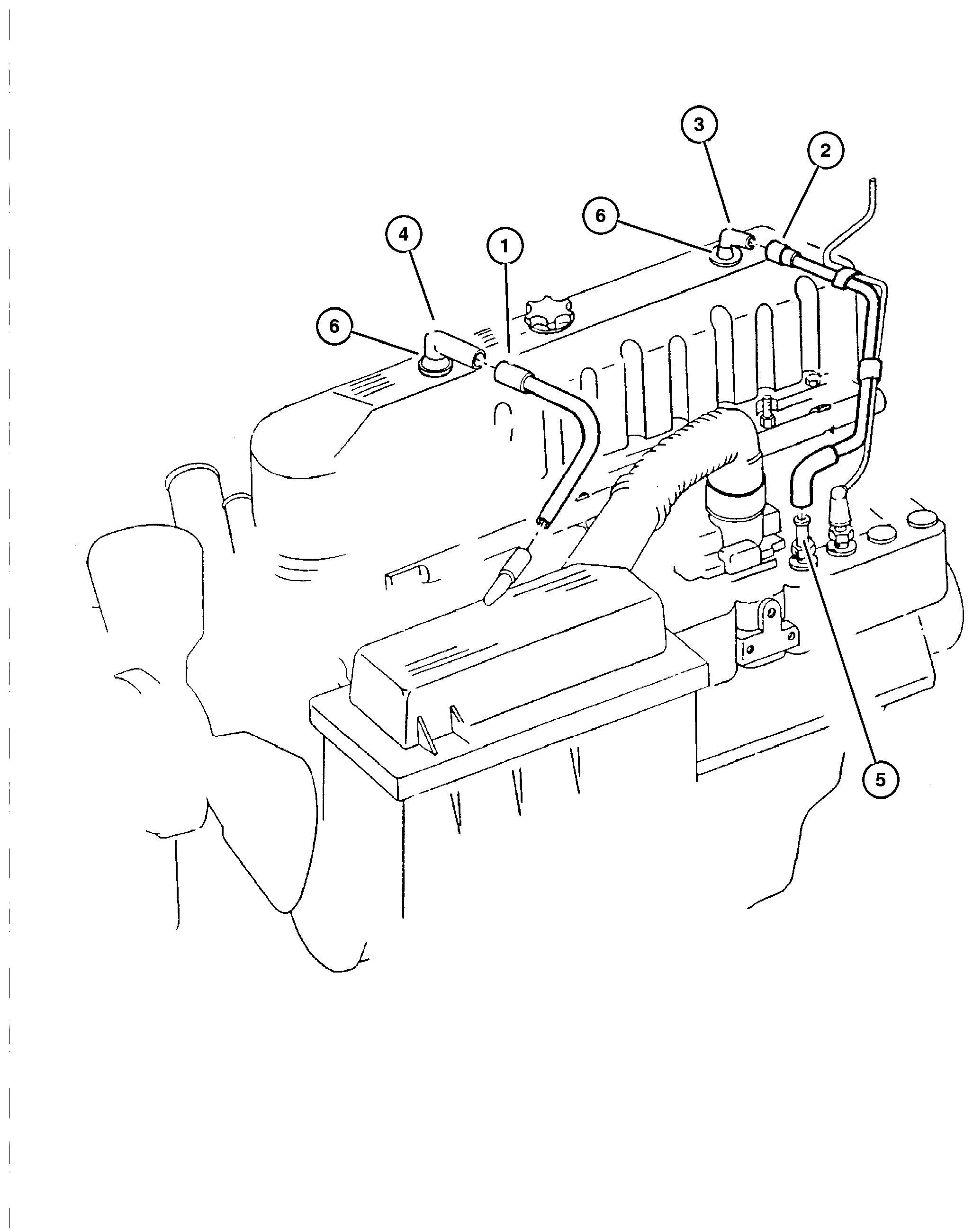 Exploded view: Crankcase Ventilation 4.0L (ERH) Engine