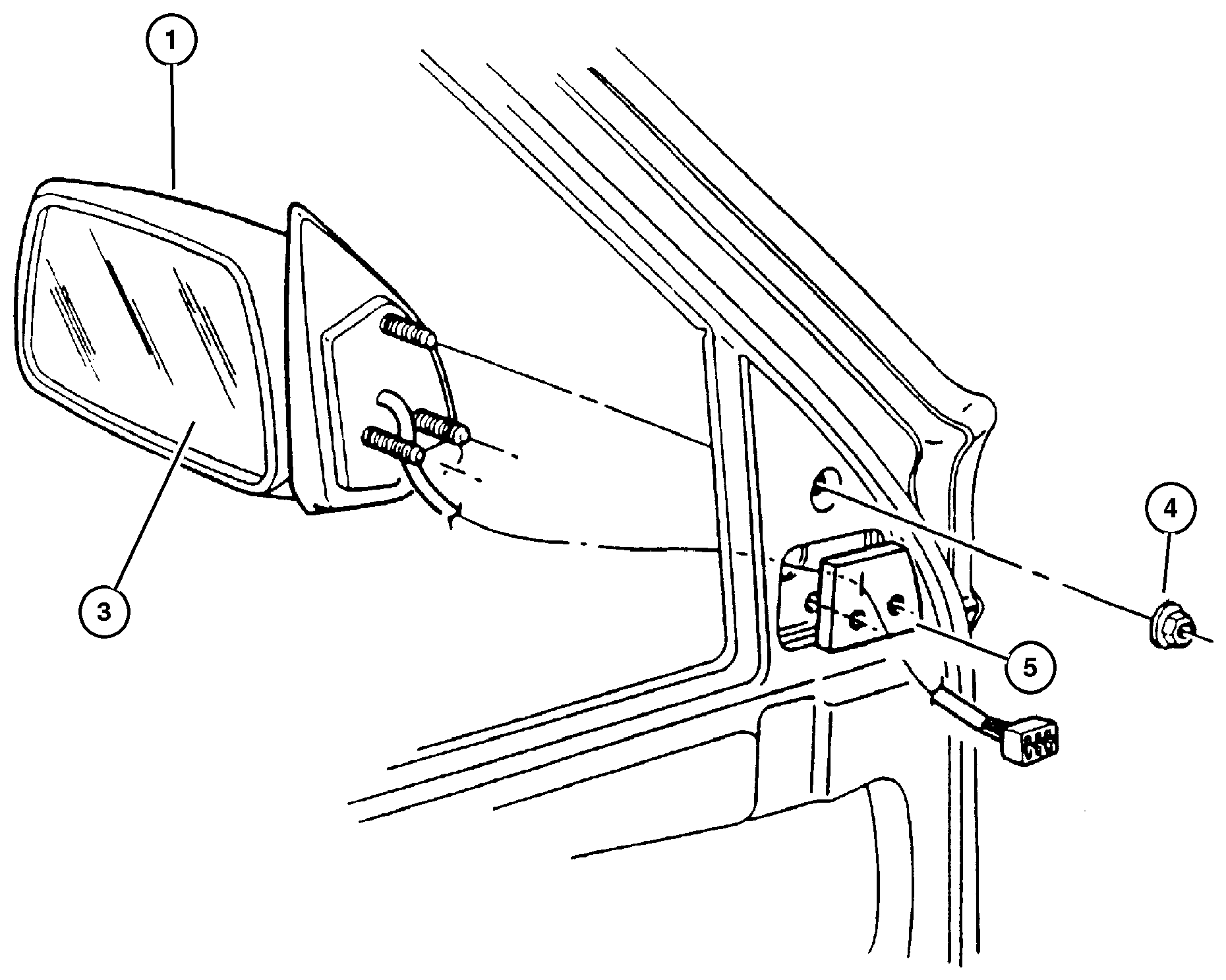 Exploded view: Mirrors, Exterior
