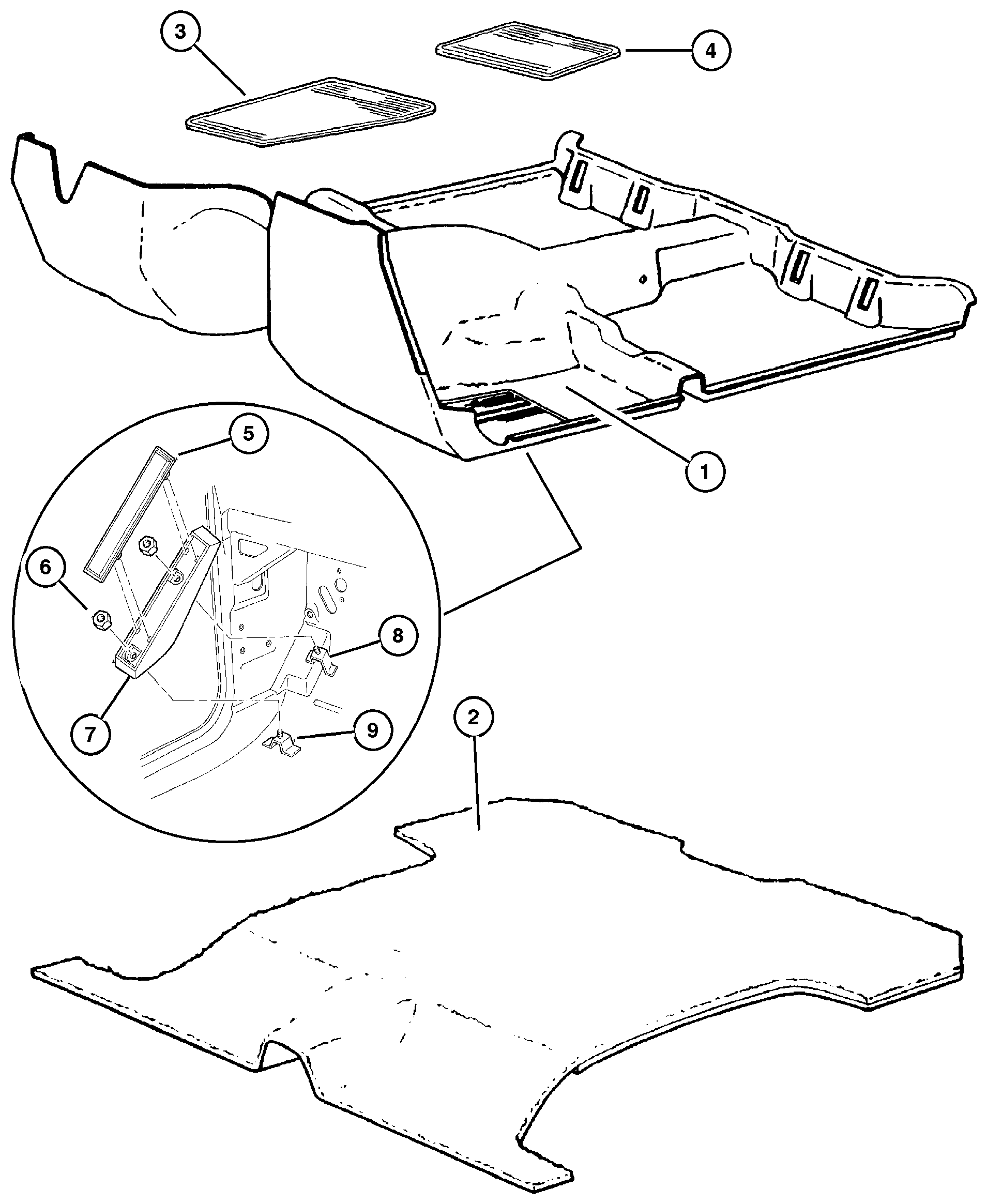 Exploded view: Carpet