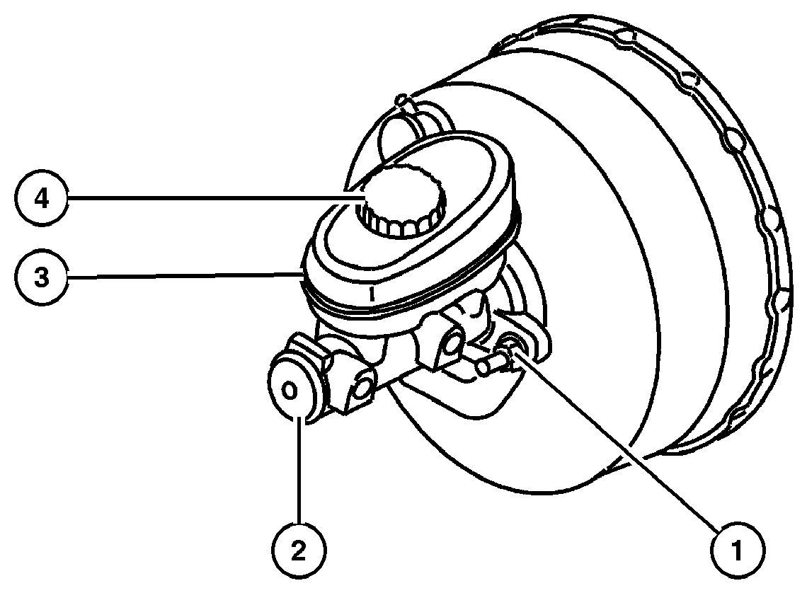 Exploded view: Master Cylinder,Brake