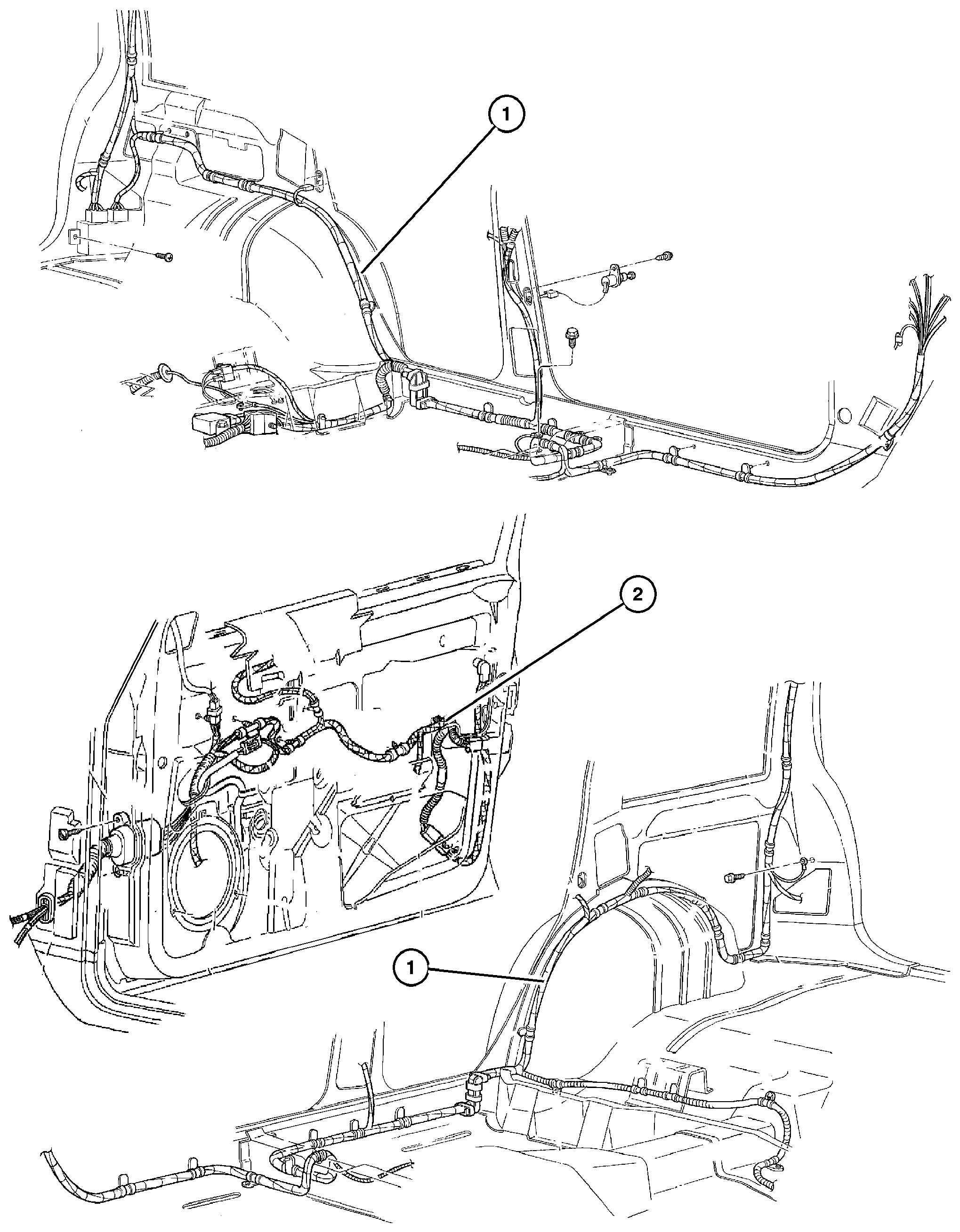 Exploded view: Wiring--Body and Acessory