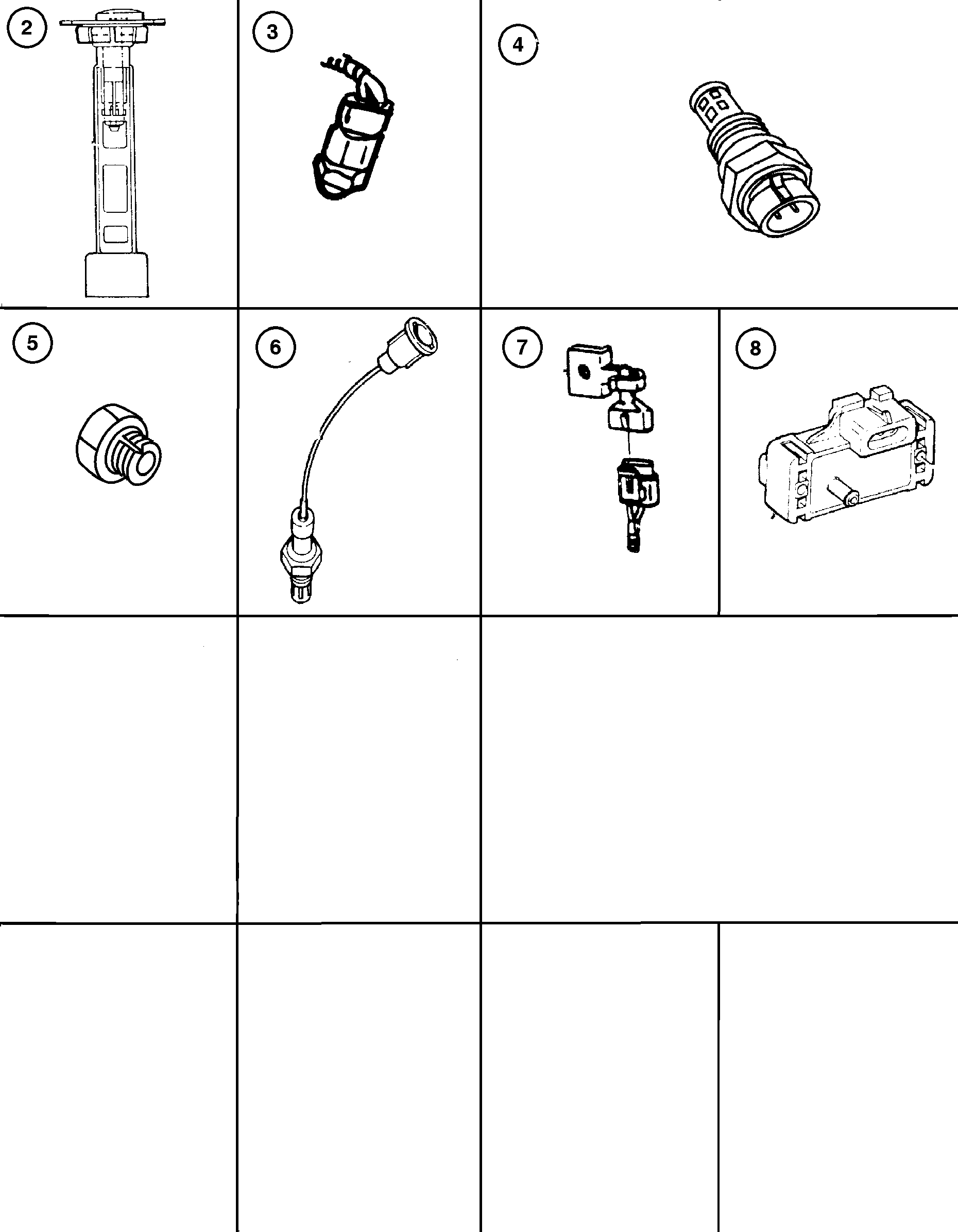 Exploded view: Control Units and Sensors