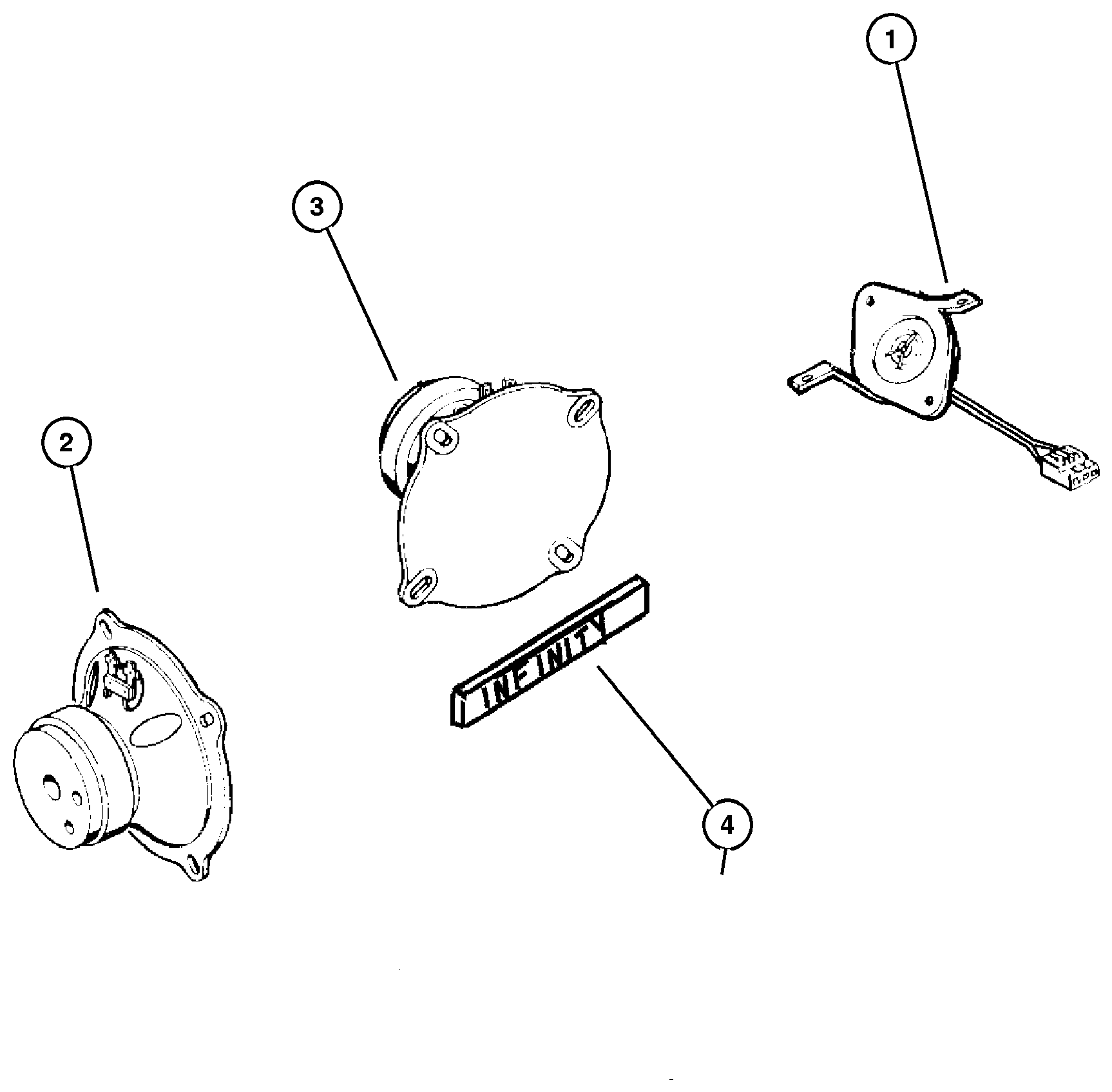 Exploded view: Speakers