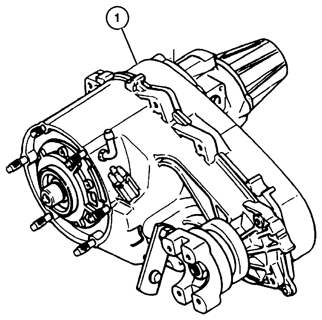Exploded view: Transfer Case Assembly (DHR) NV249