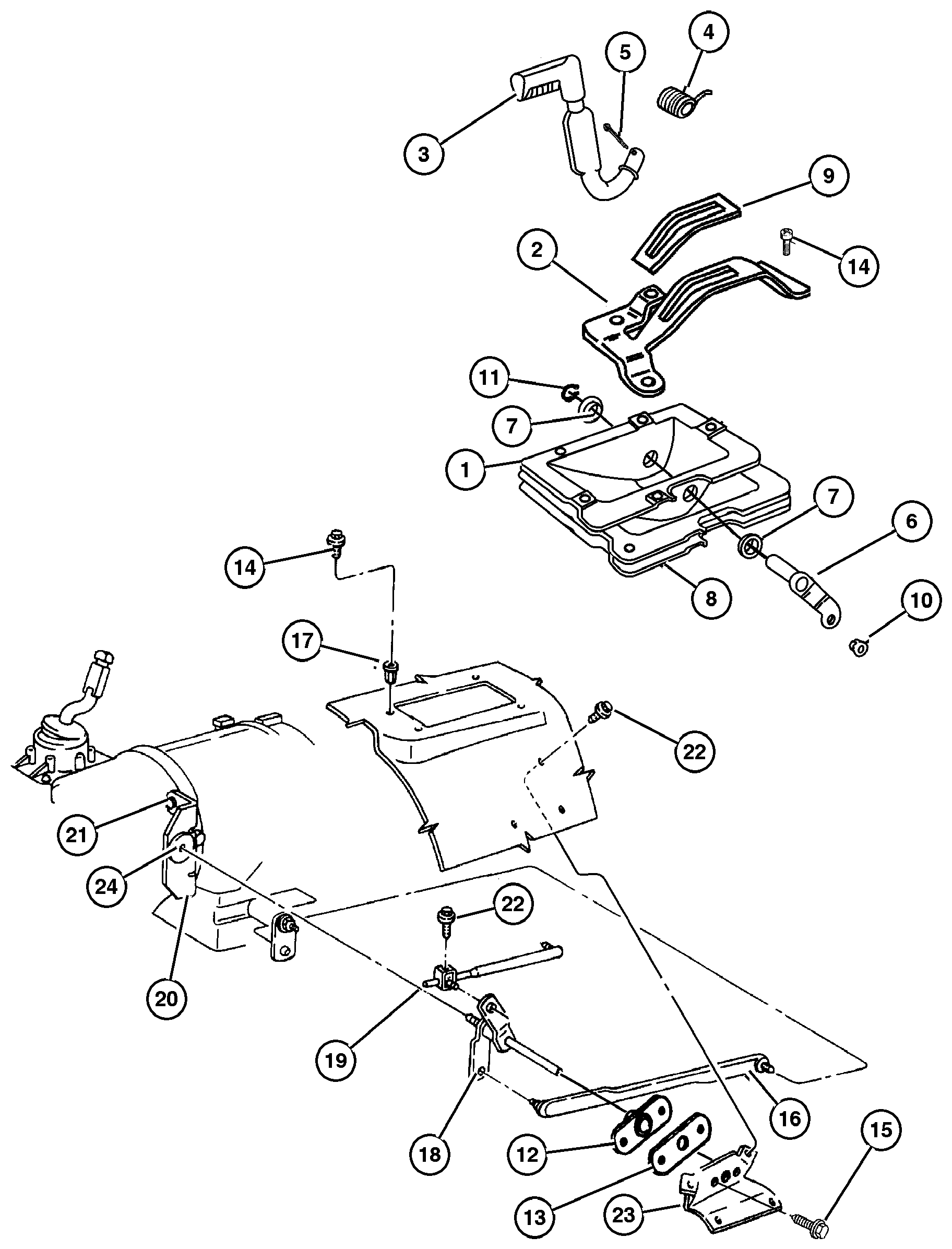 Exploded view: Controls (DHR) NV249