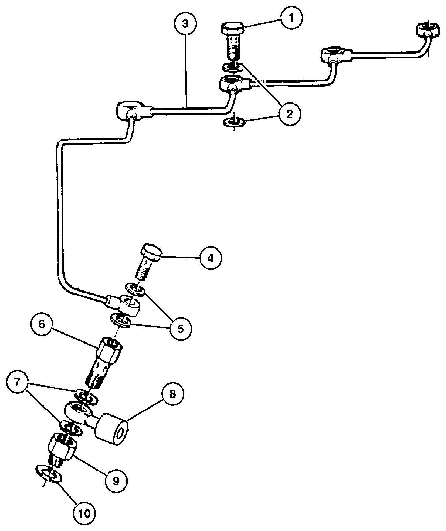 Exploded view: Oil Lines (ENC)