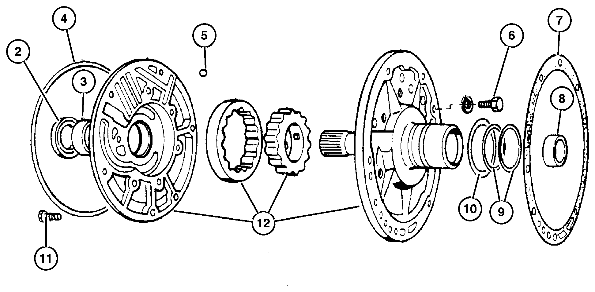 Exploded view: Oil Pump 42RE