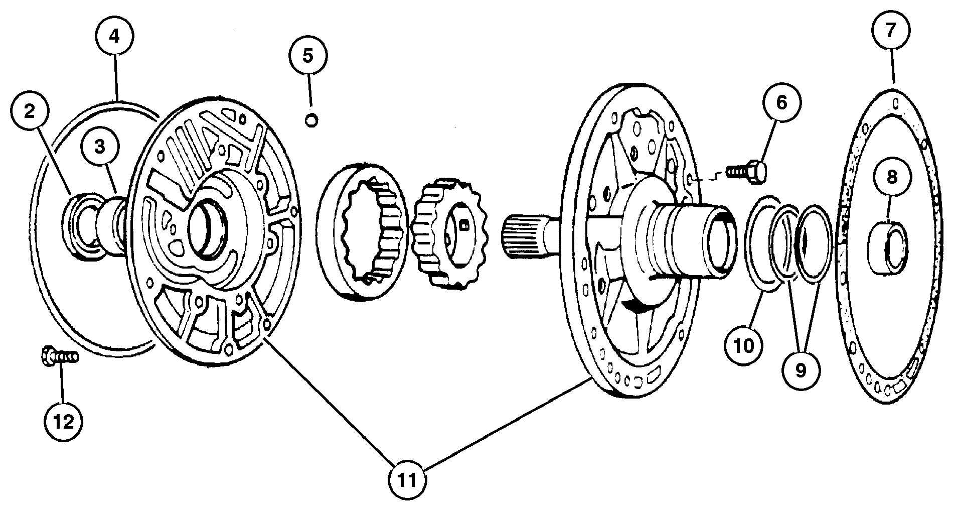 Exploded view: Oil Pump 44RE