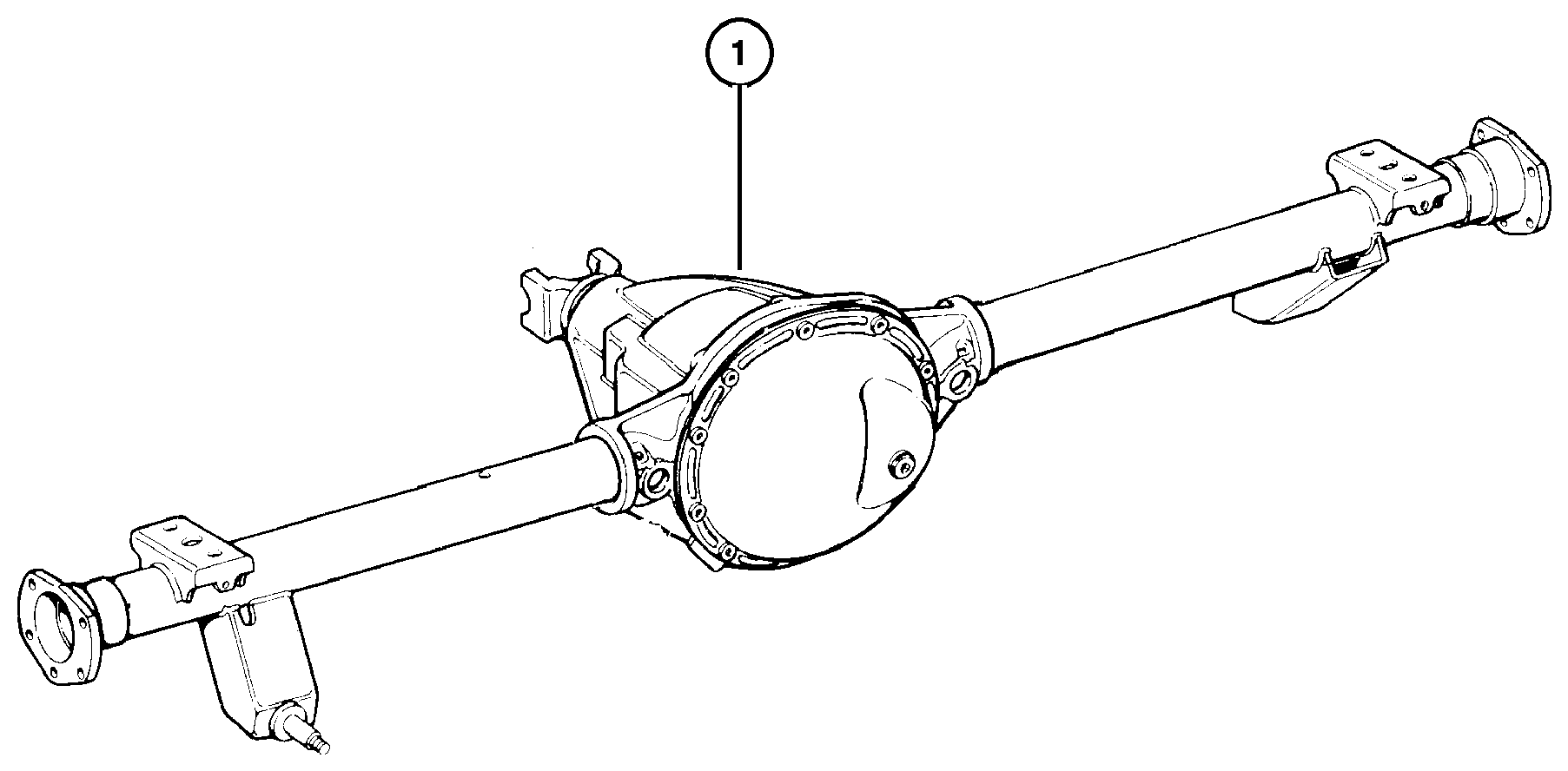 Exploded view: Axle Assembly,Rear,Dana Model 35, Dana Model 44